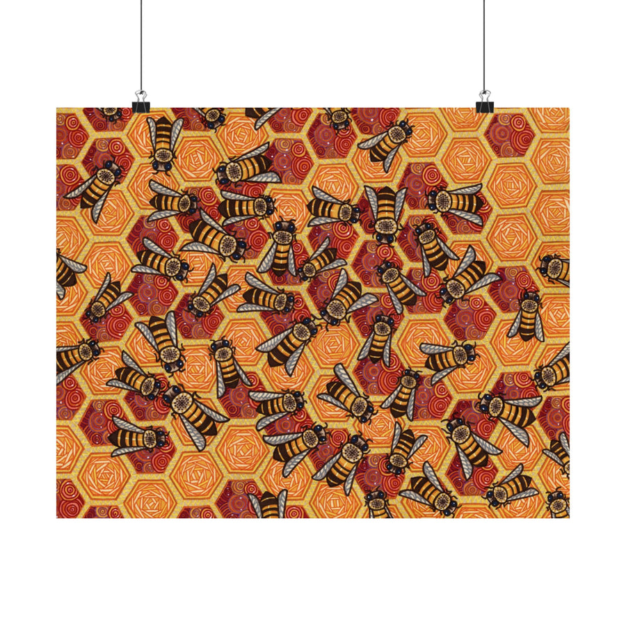 Honeycomb Harmony Poster Print