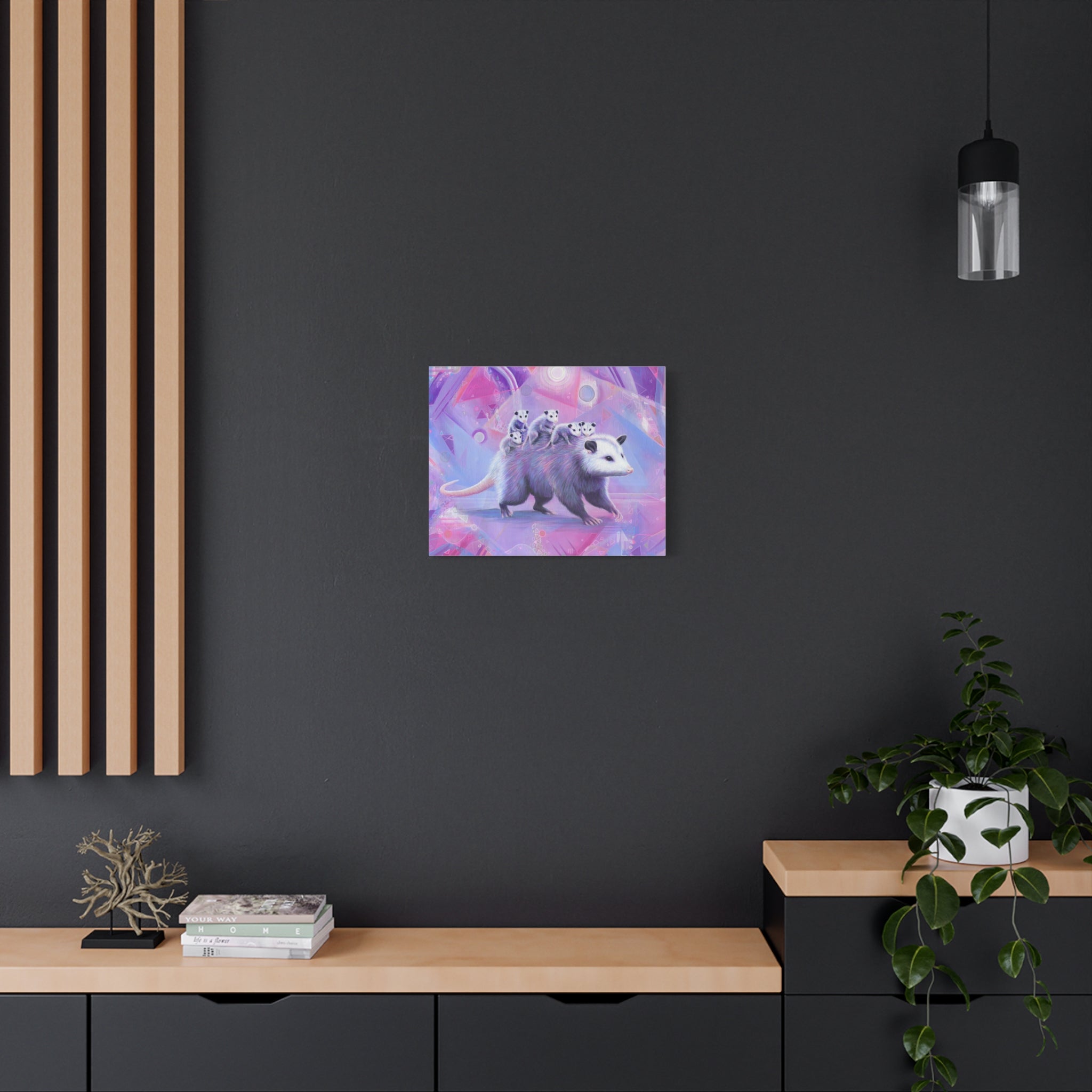 Mama Opossum Canvas Print