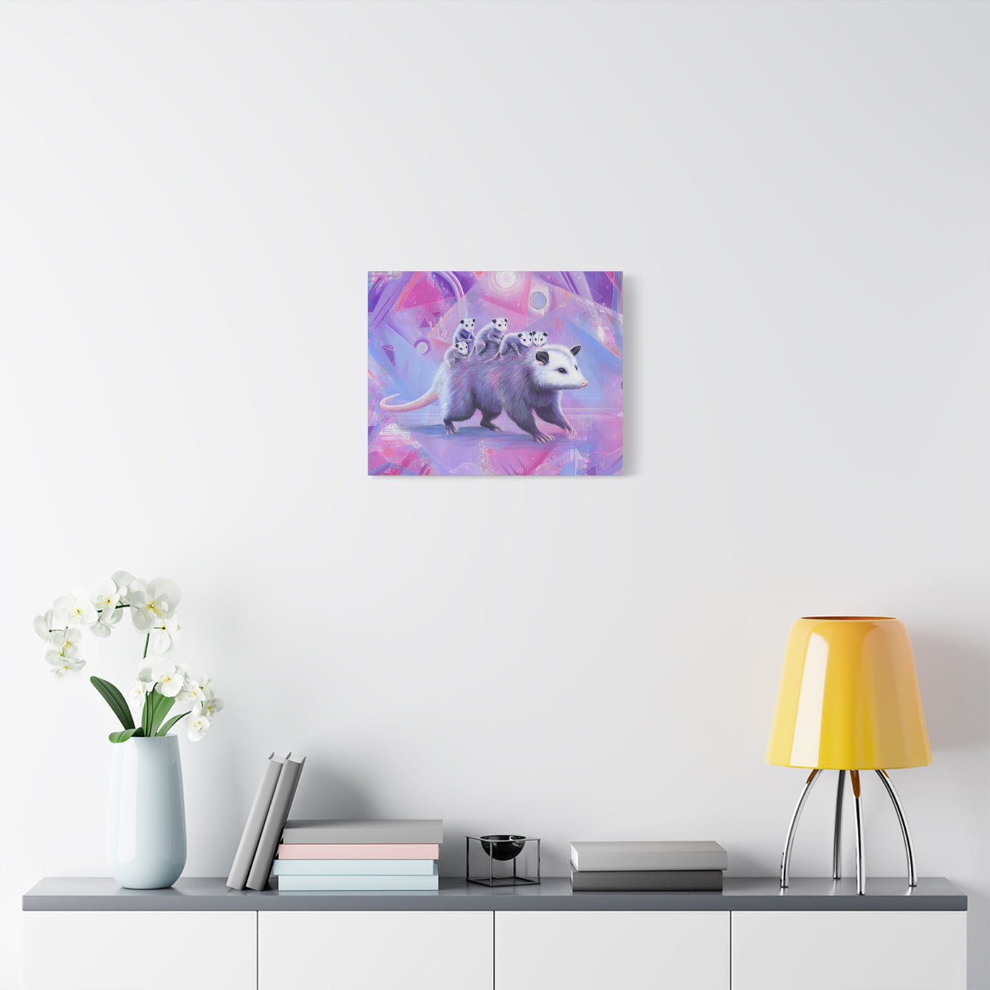 Mama Opossum Canvas Print