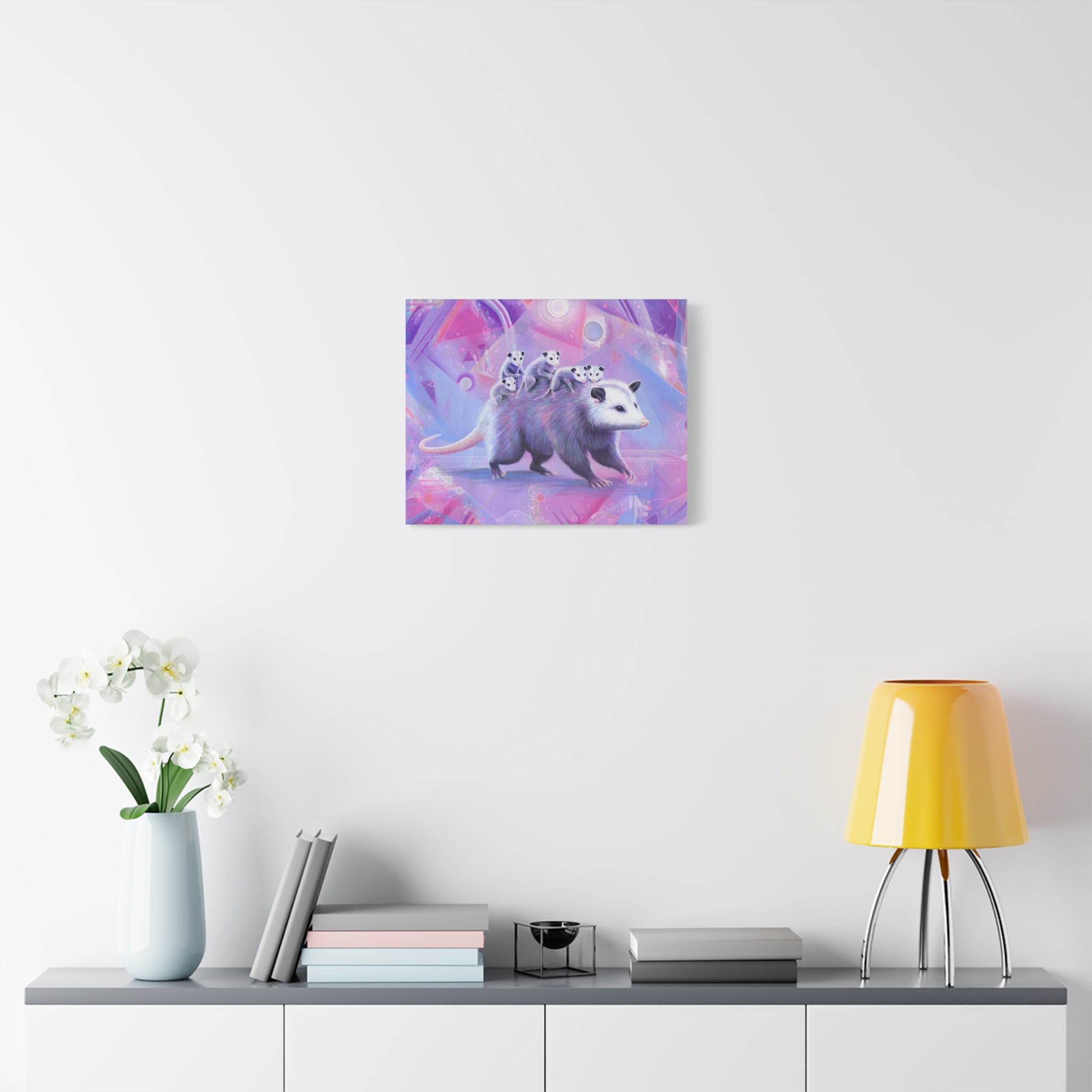Mama Opossum Canvas Print