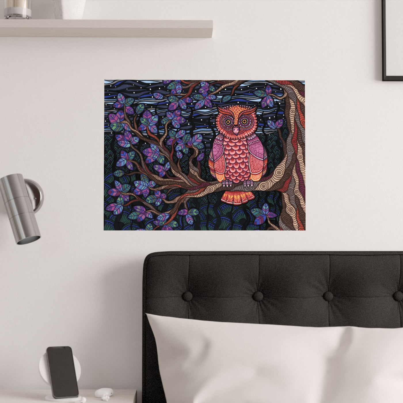 Owl Tree Poster Print