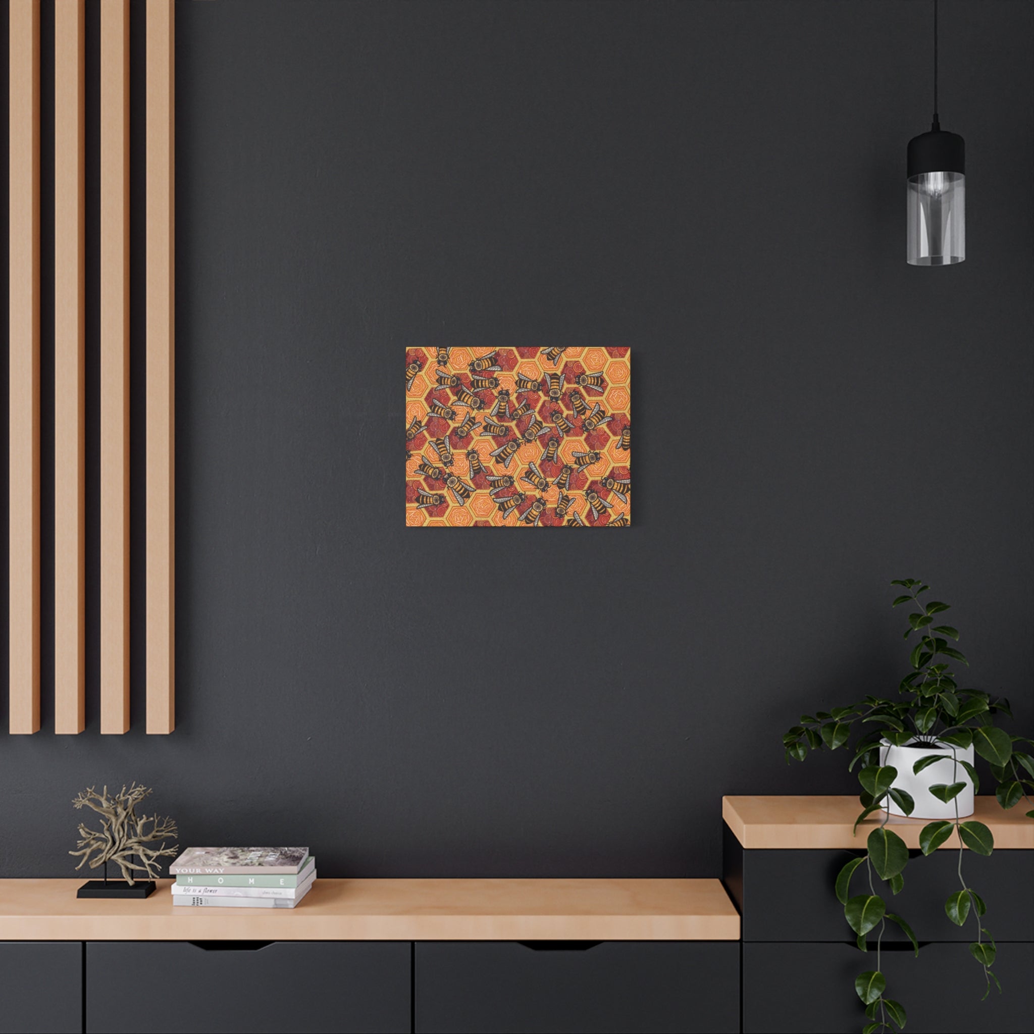 Honeycomb Harmony Canvas Print