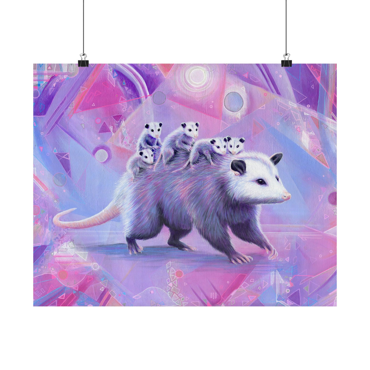 Mama Opossum Poster Print