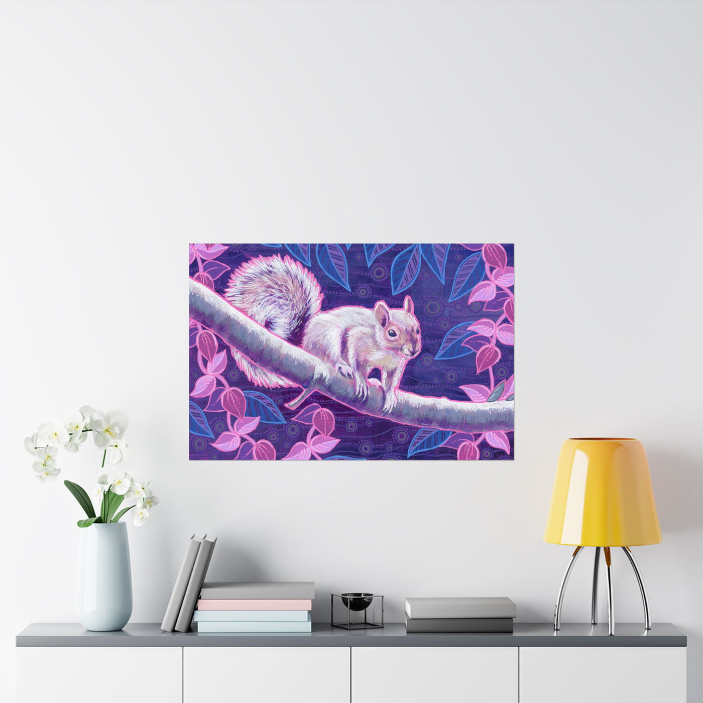 Shy Squirrel Poster Print