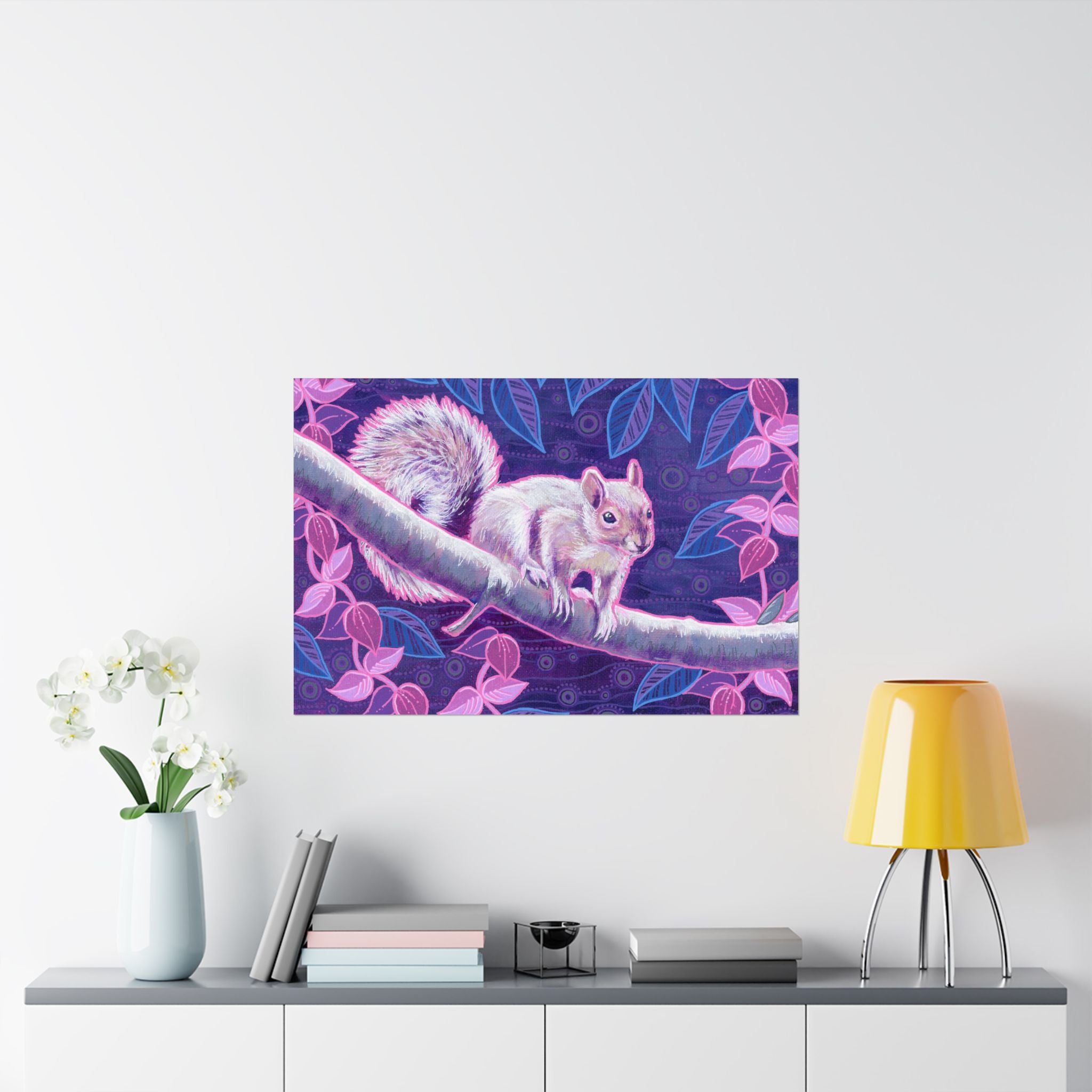 Shy Squirrel Poster Print