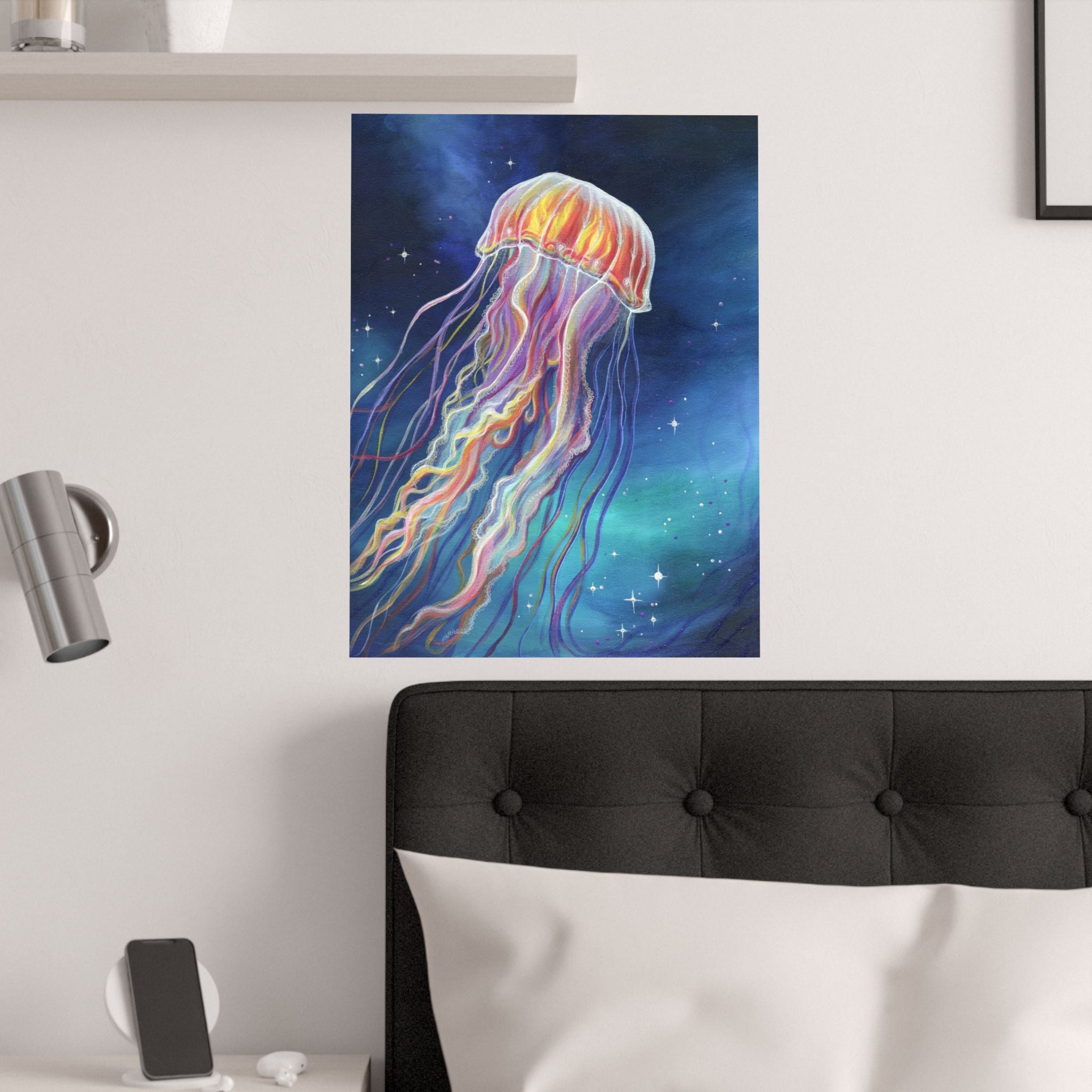 Ethereal Jellyfish Poster Print