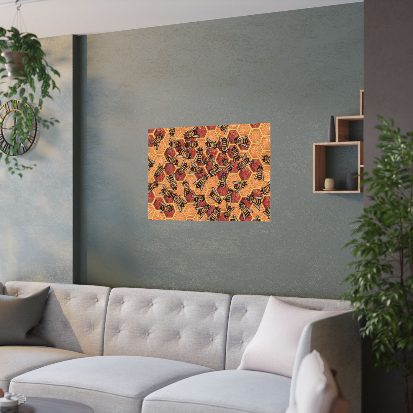 Honeycomb Harmony Poster Print