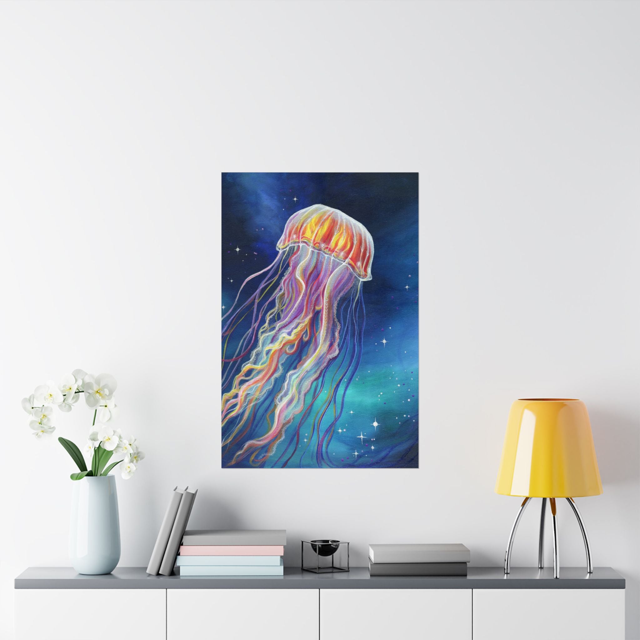 Ethereal Jellyfish Poster Print