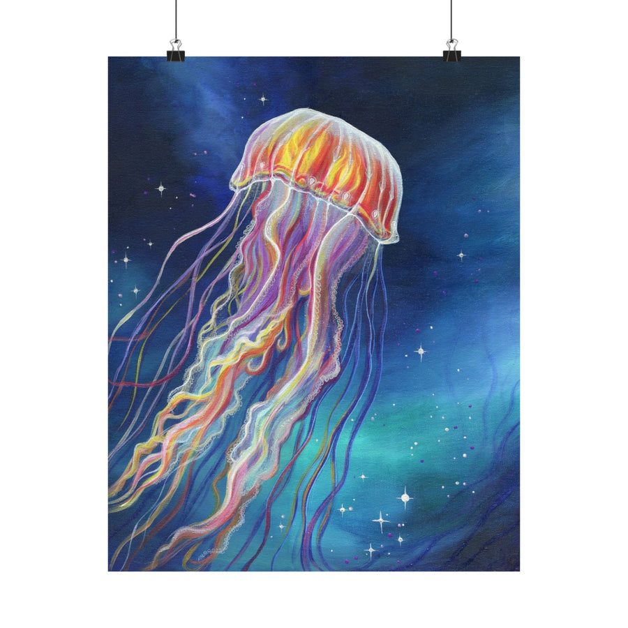 Ethereal Jellyfish Poster Print