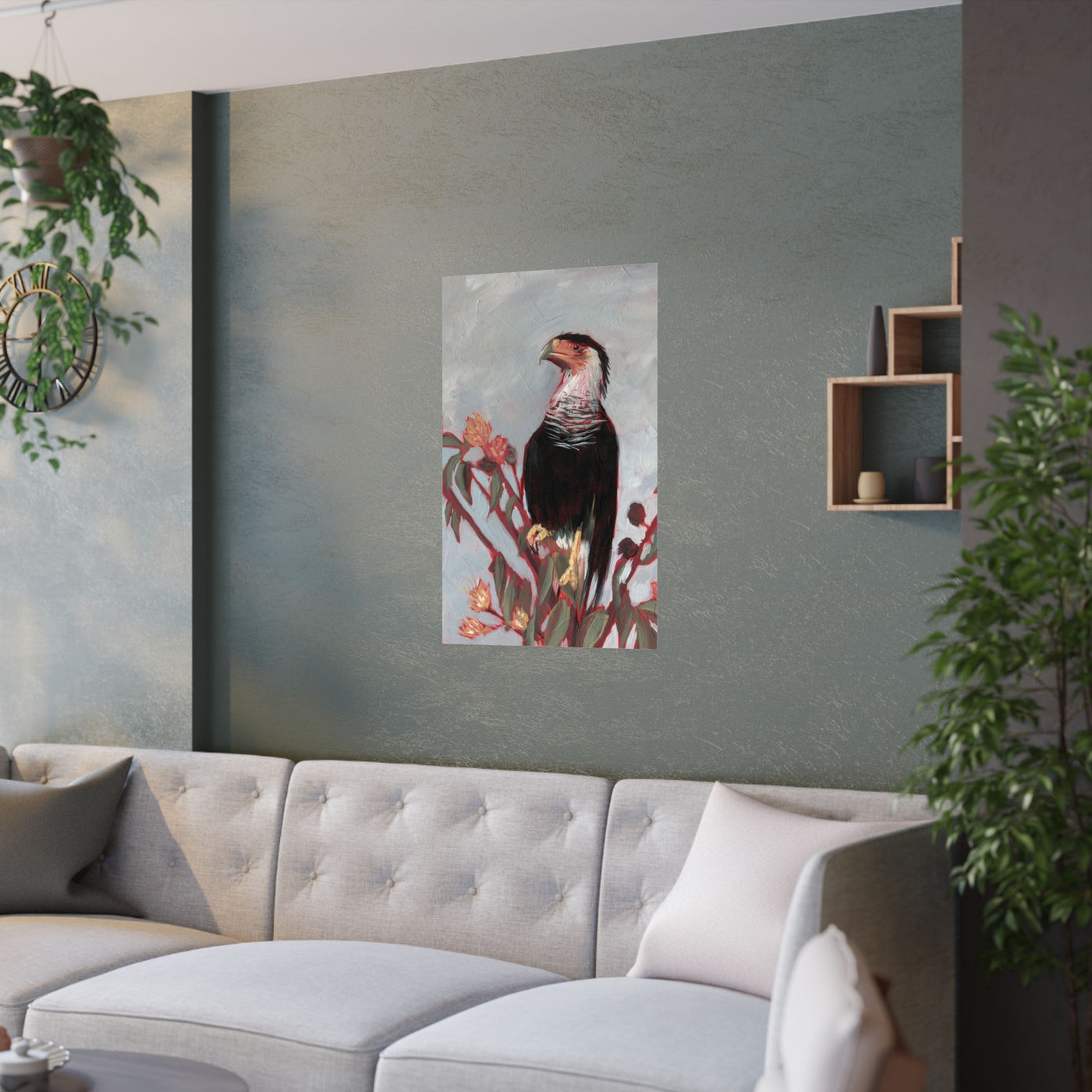 Crested Caracara Poster Print