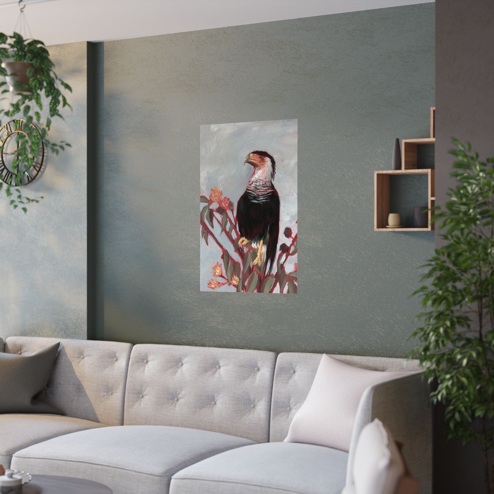Crested Caracara Poster Print