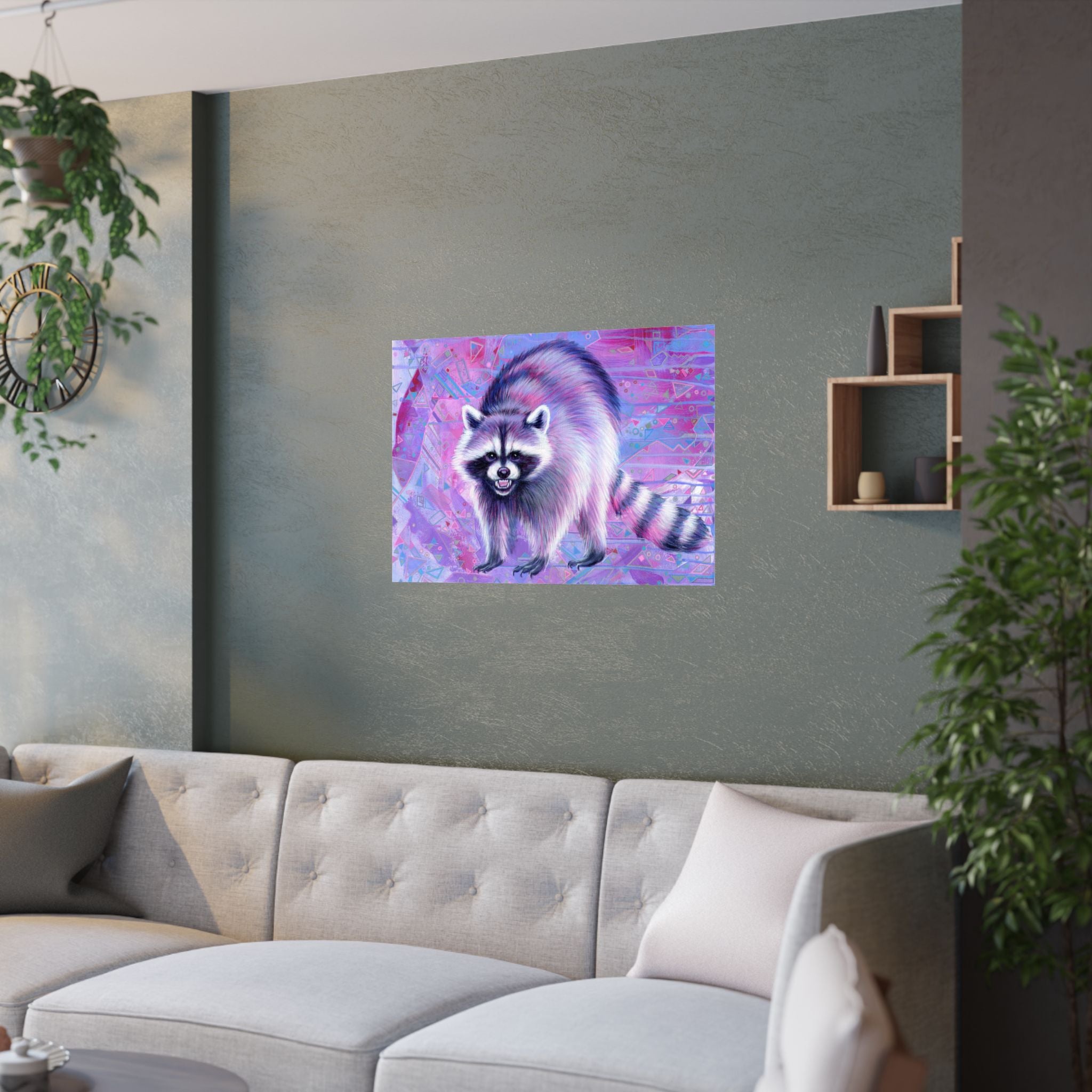 The Raccoon Poster Print