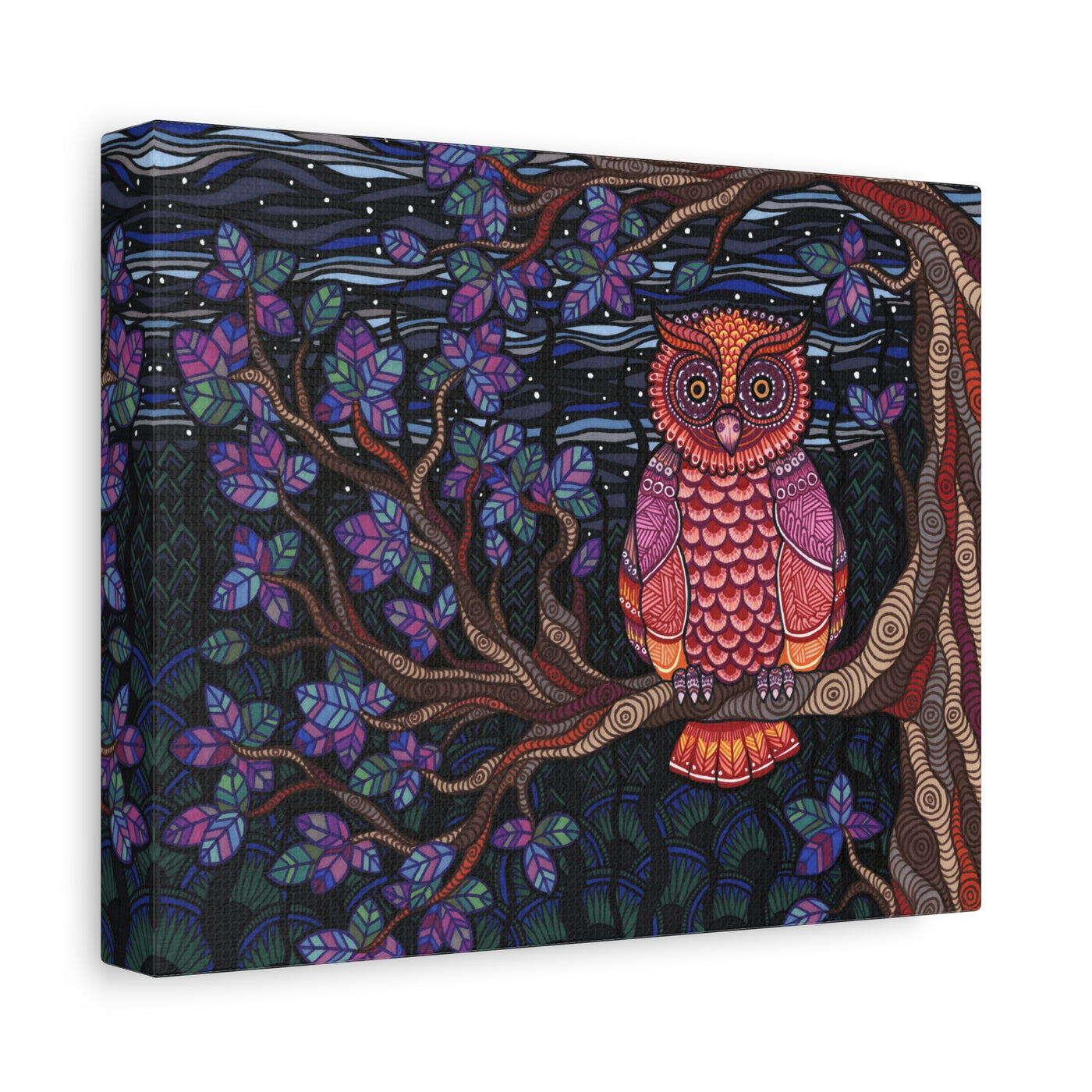 Owl Tree Canvas Print