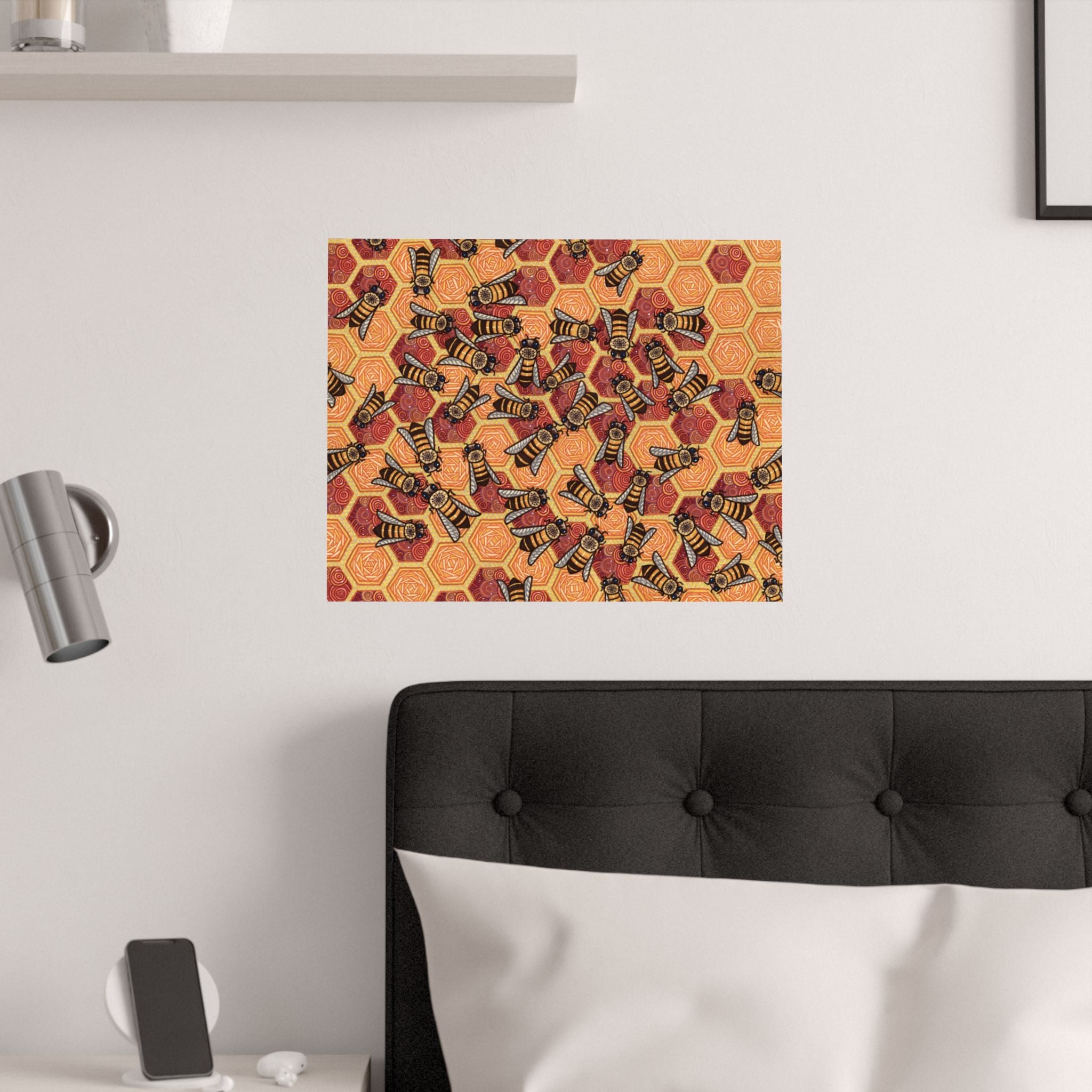 Honeycomb Harmony Poster Print