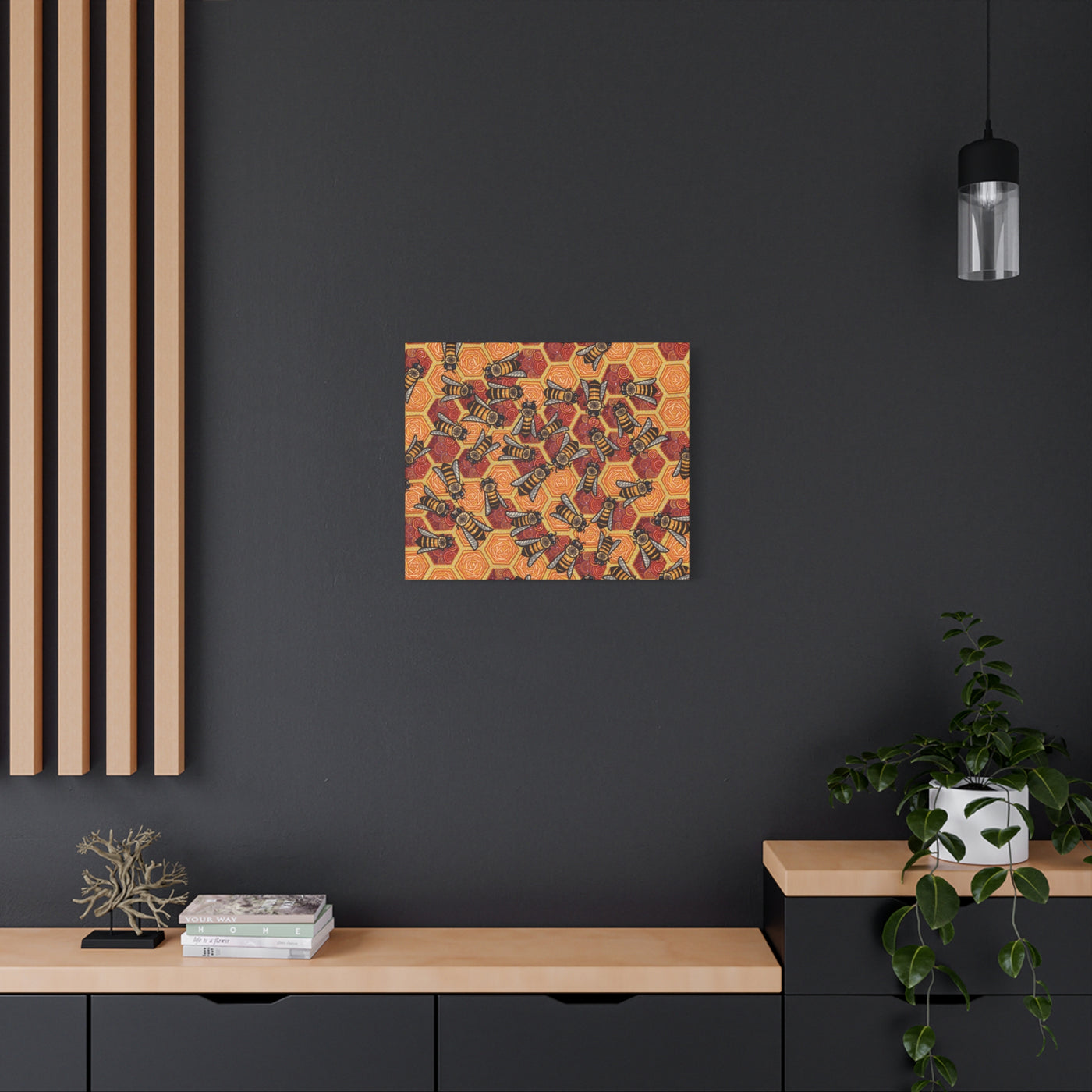 Honeycomb Harmony Canvas Print