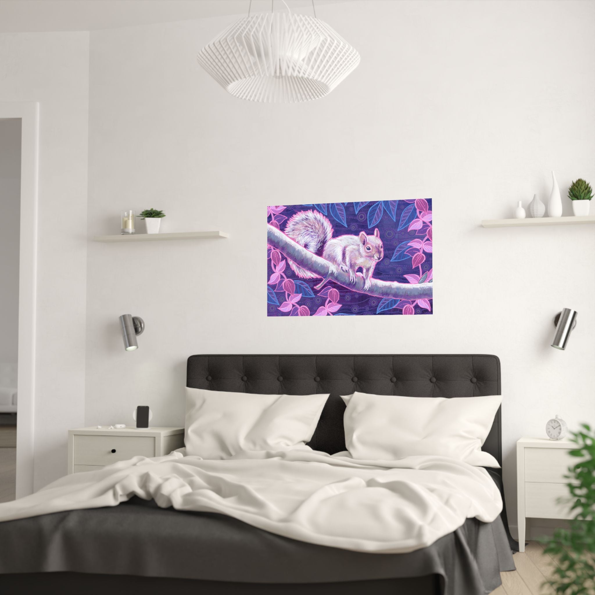 Shy Squirrel Poster Print