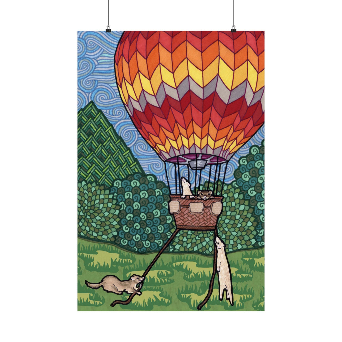 Ferret Flight Poster Print