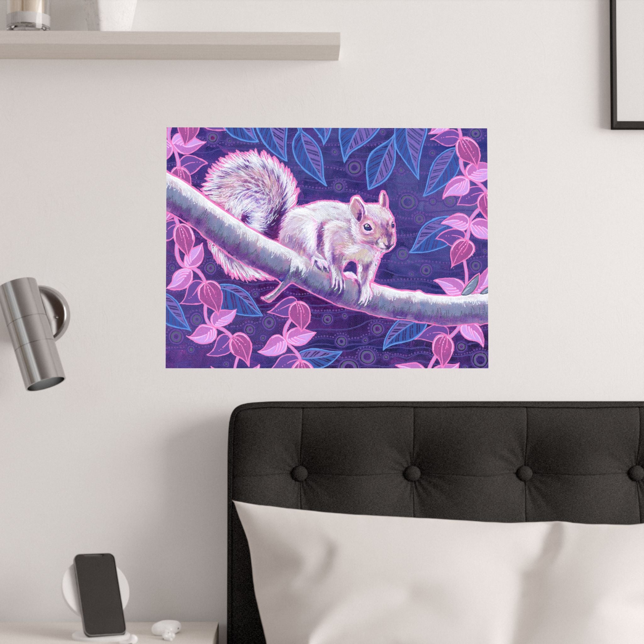 Shy Squirrel Poster Print