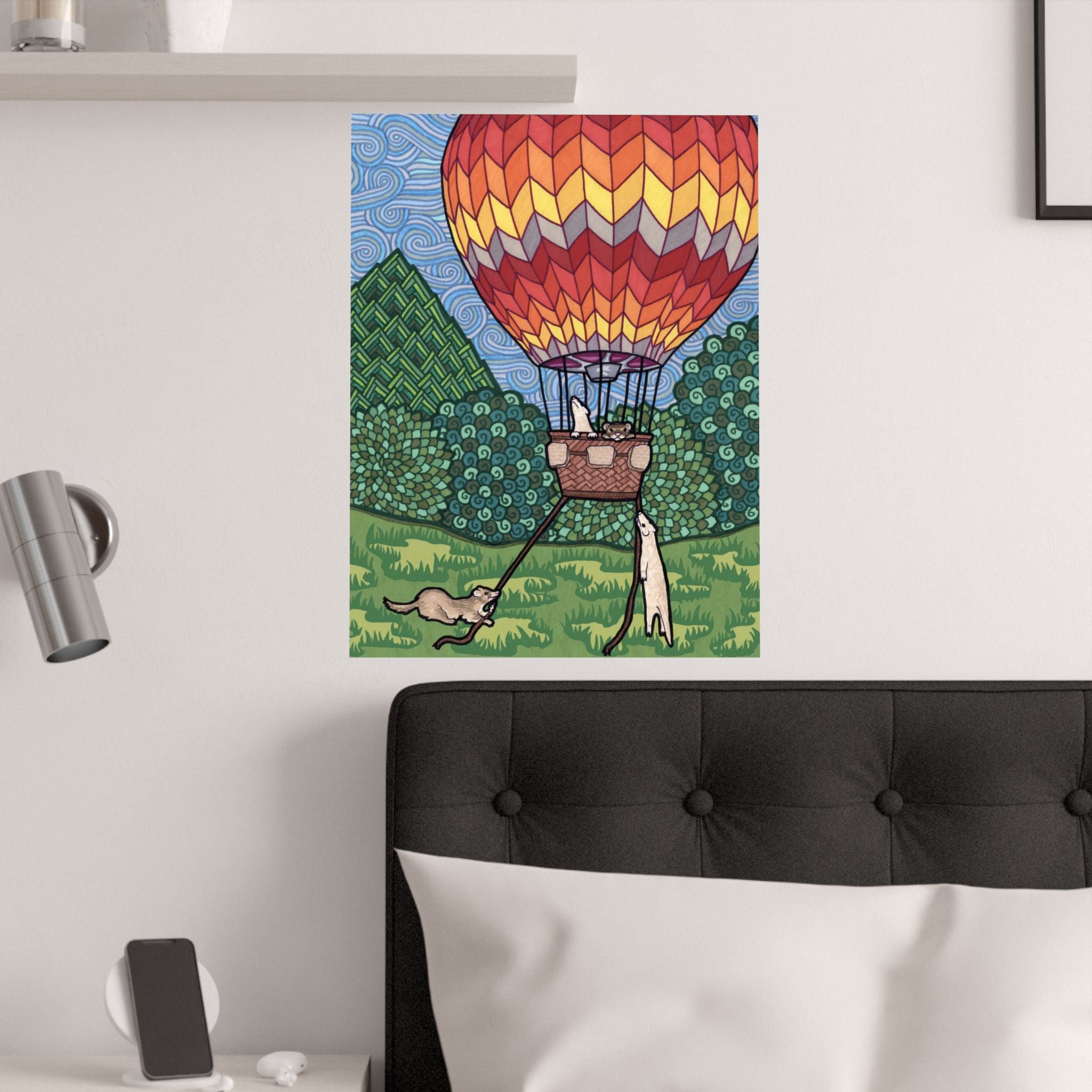 Ferret Flight Poster Print