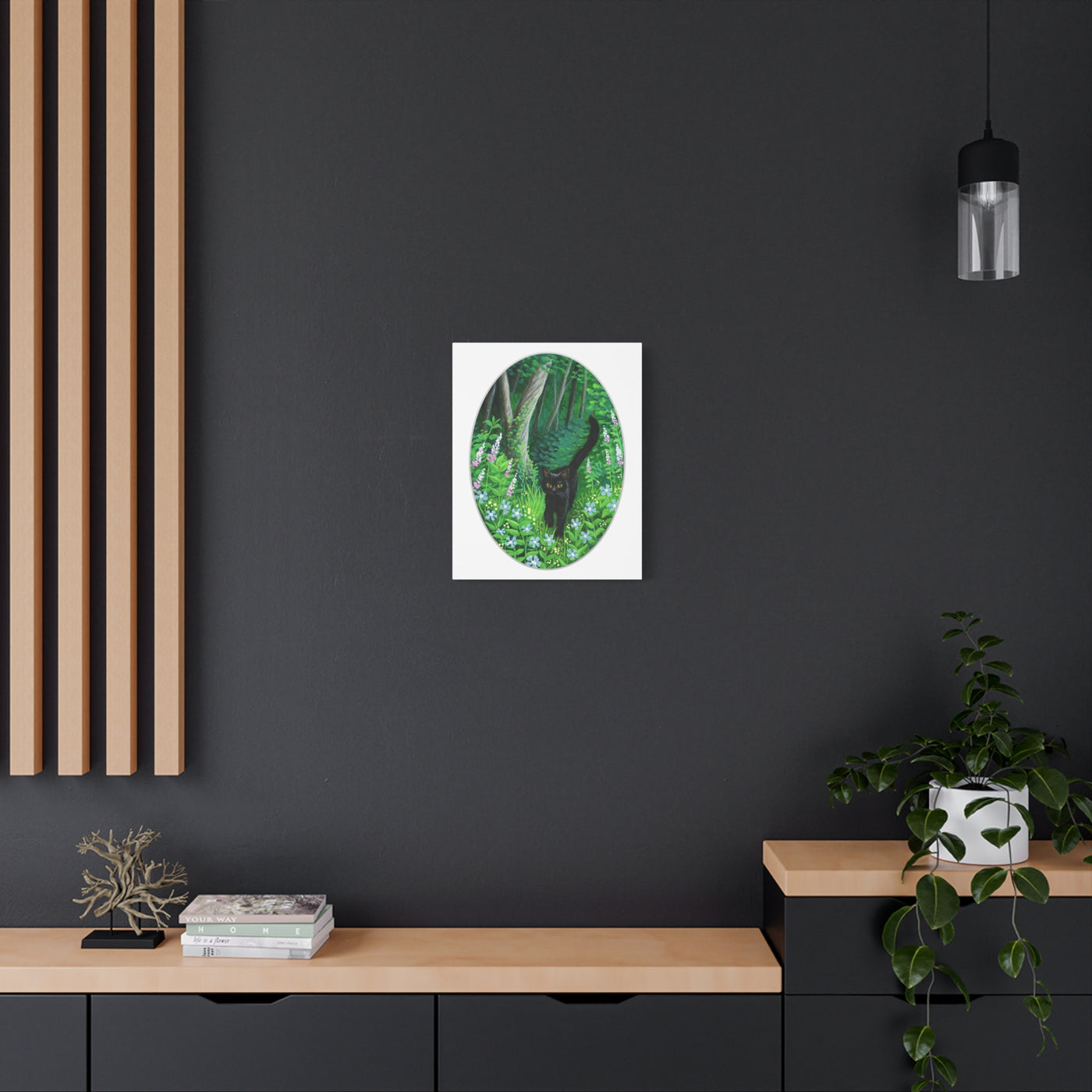 Whiskered Welcome Canvas Print