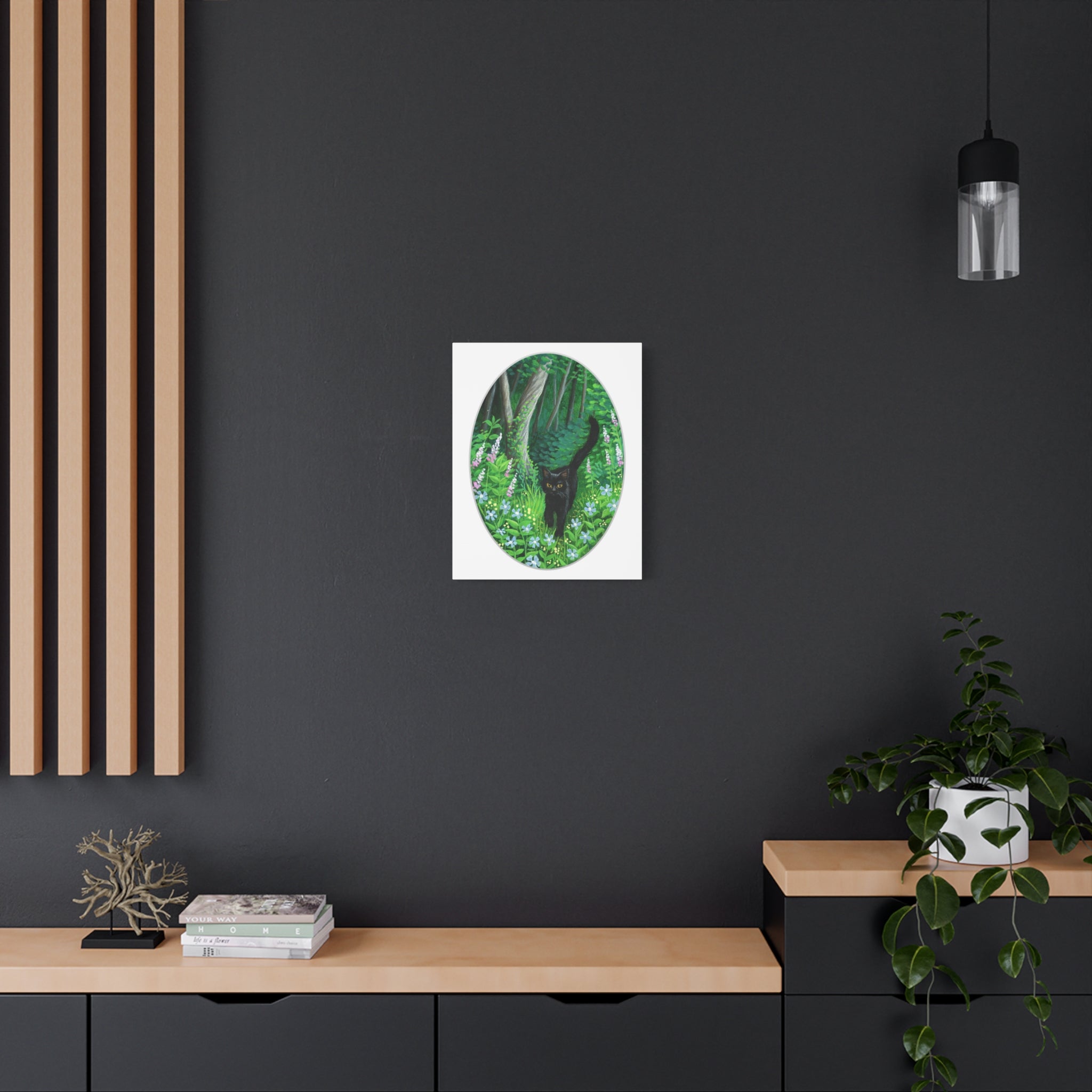 Whiskered Welcome Canvas Print