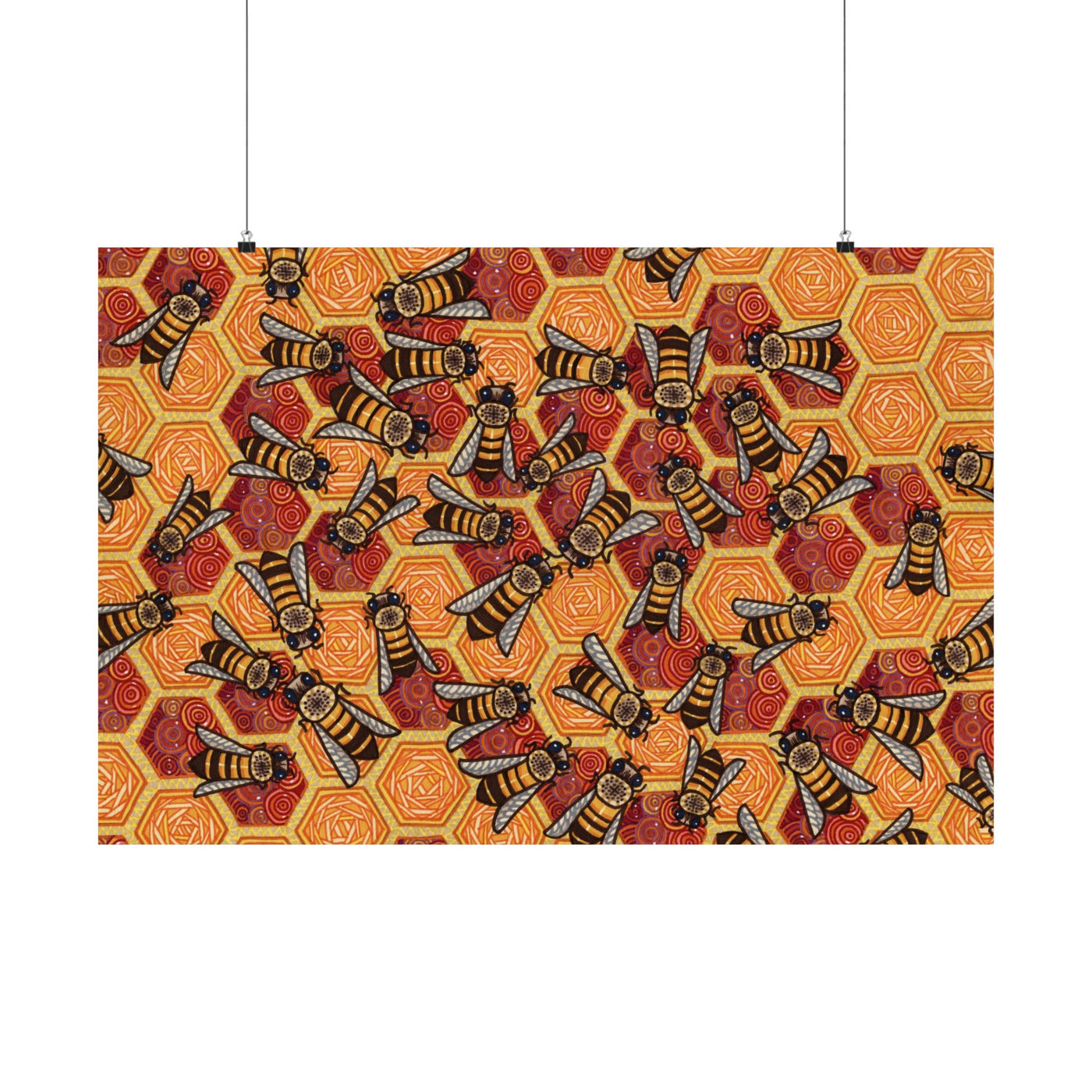 Honeycomb Harmony Poster Print