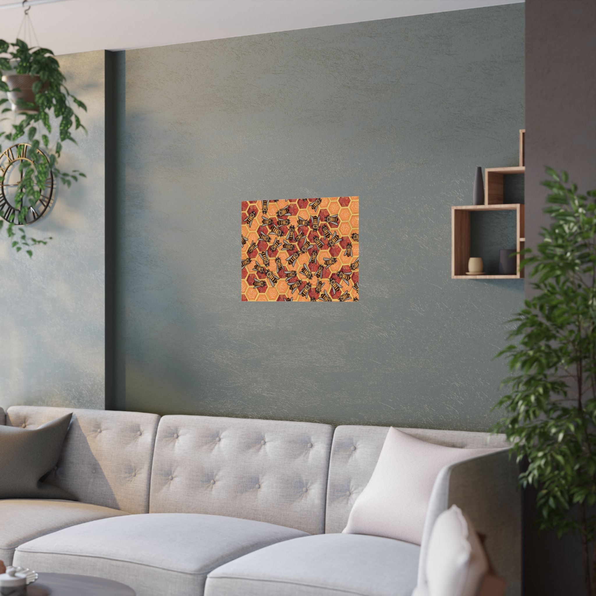 Honeycomb Harmony Poster Print