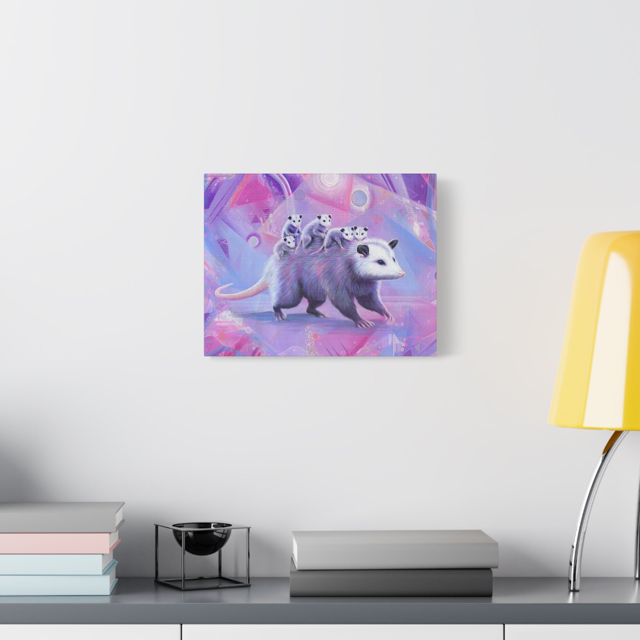 Mama Opossum Canvas Print