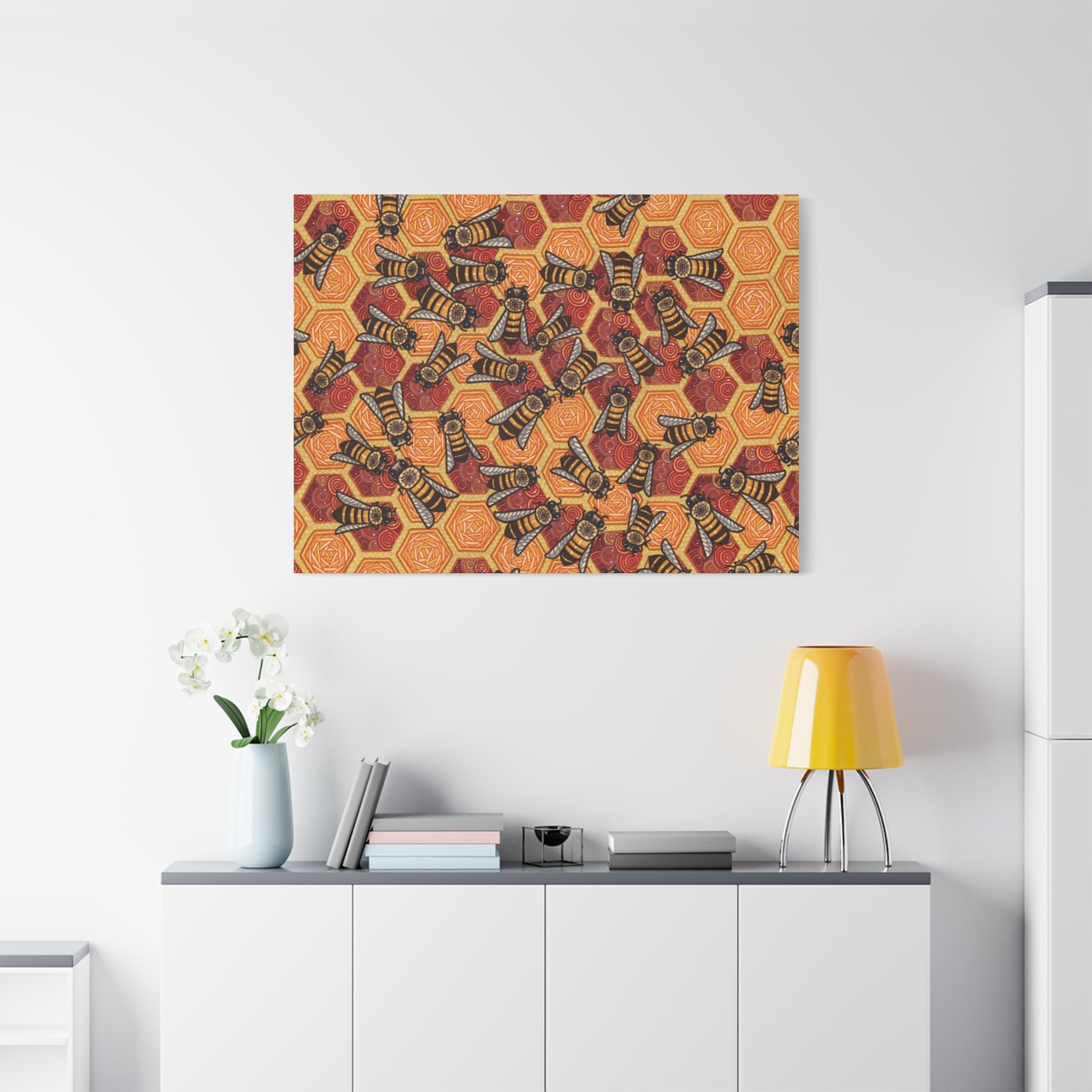 Honeycomb Harmony Canvas Print