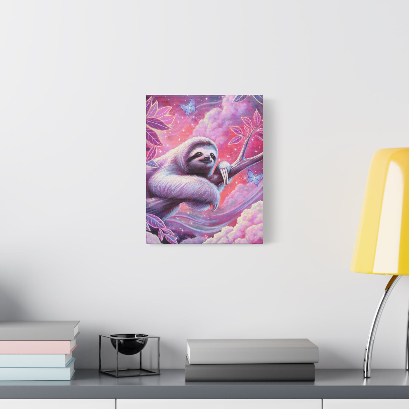 Stargazer Sloth Canvas Print