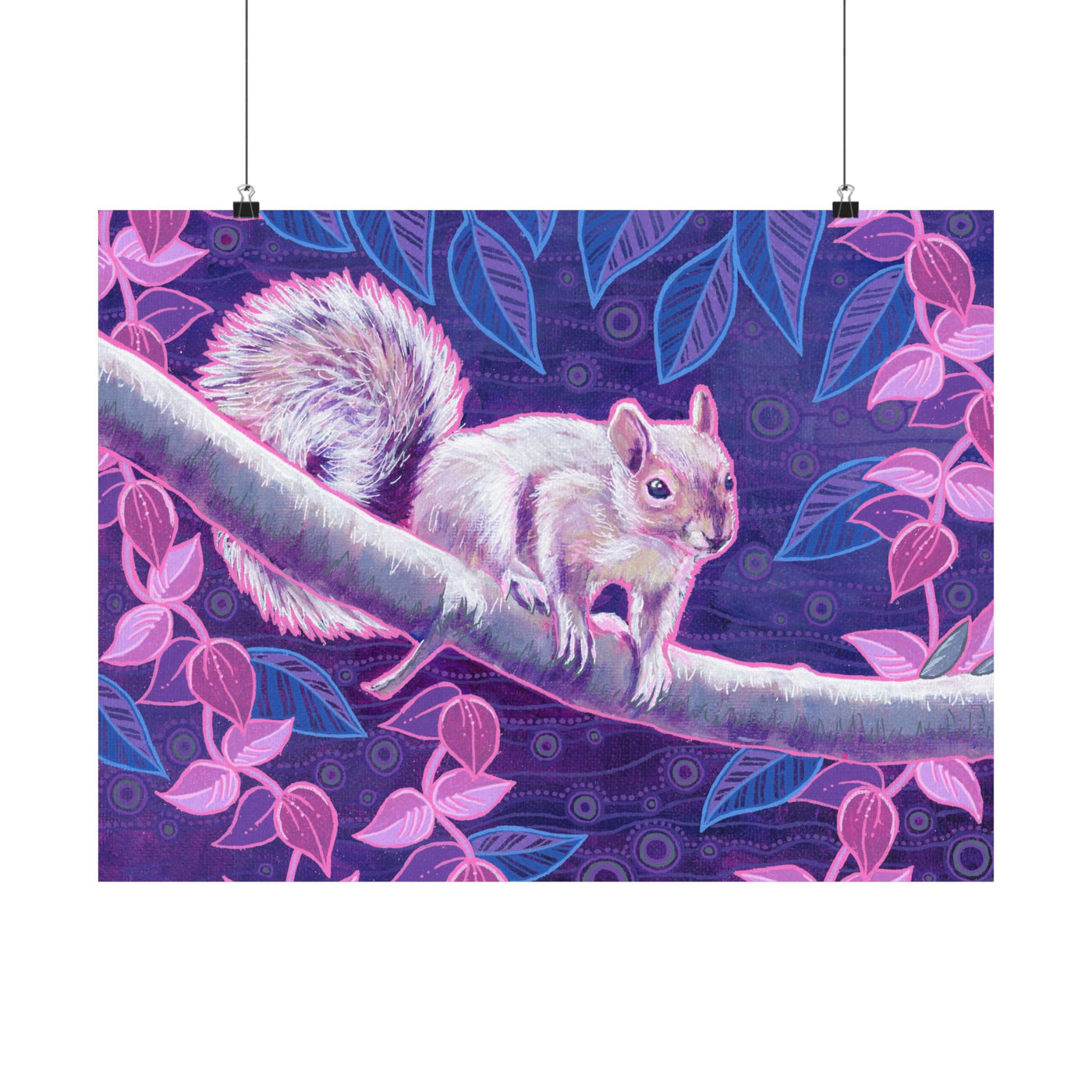 Shy Squirrel Poster Print