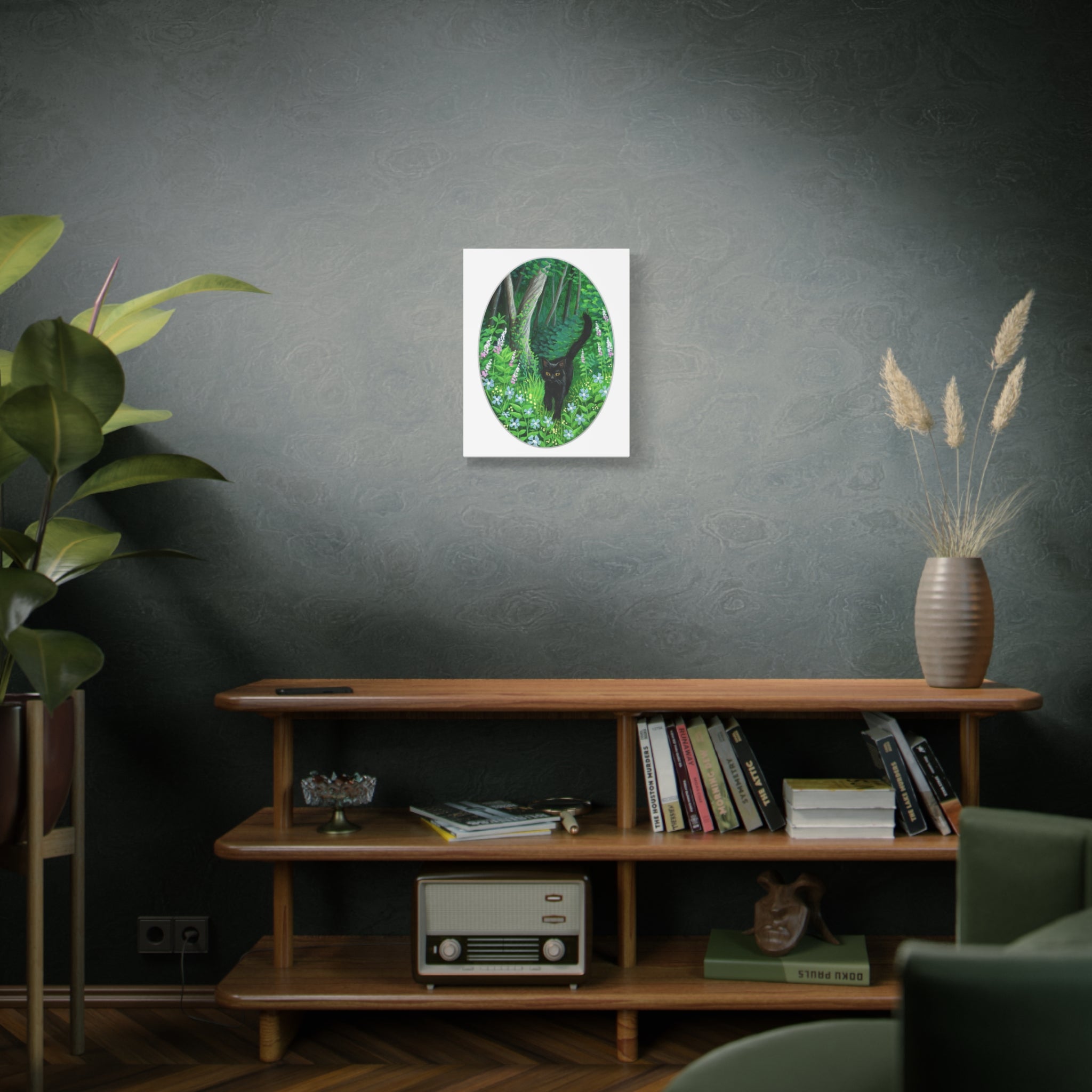 Whiskered Welcome Canvas Print
