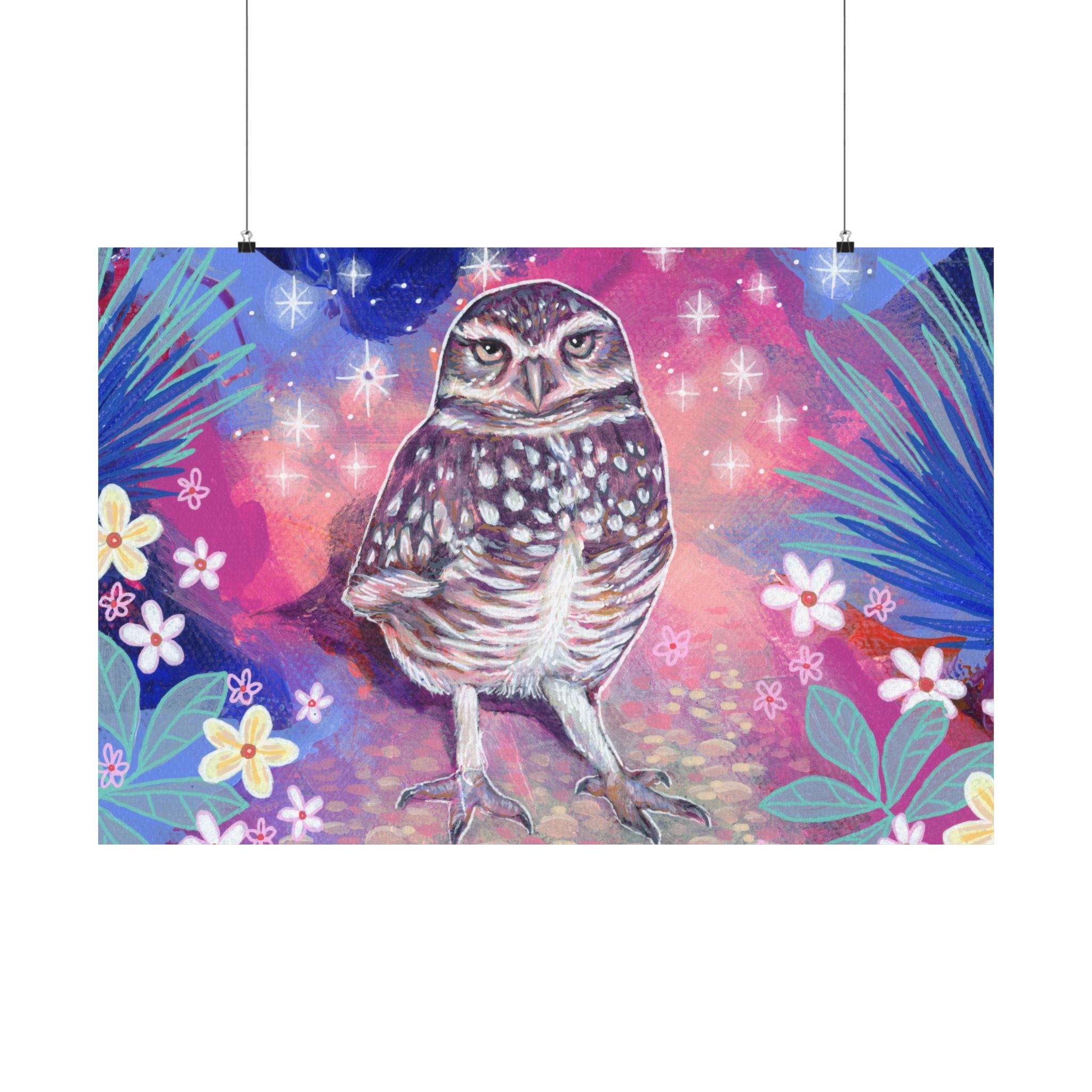 The Burrowing Owl Poster Print