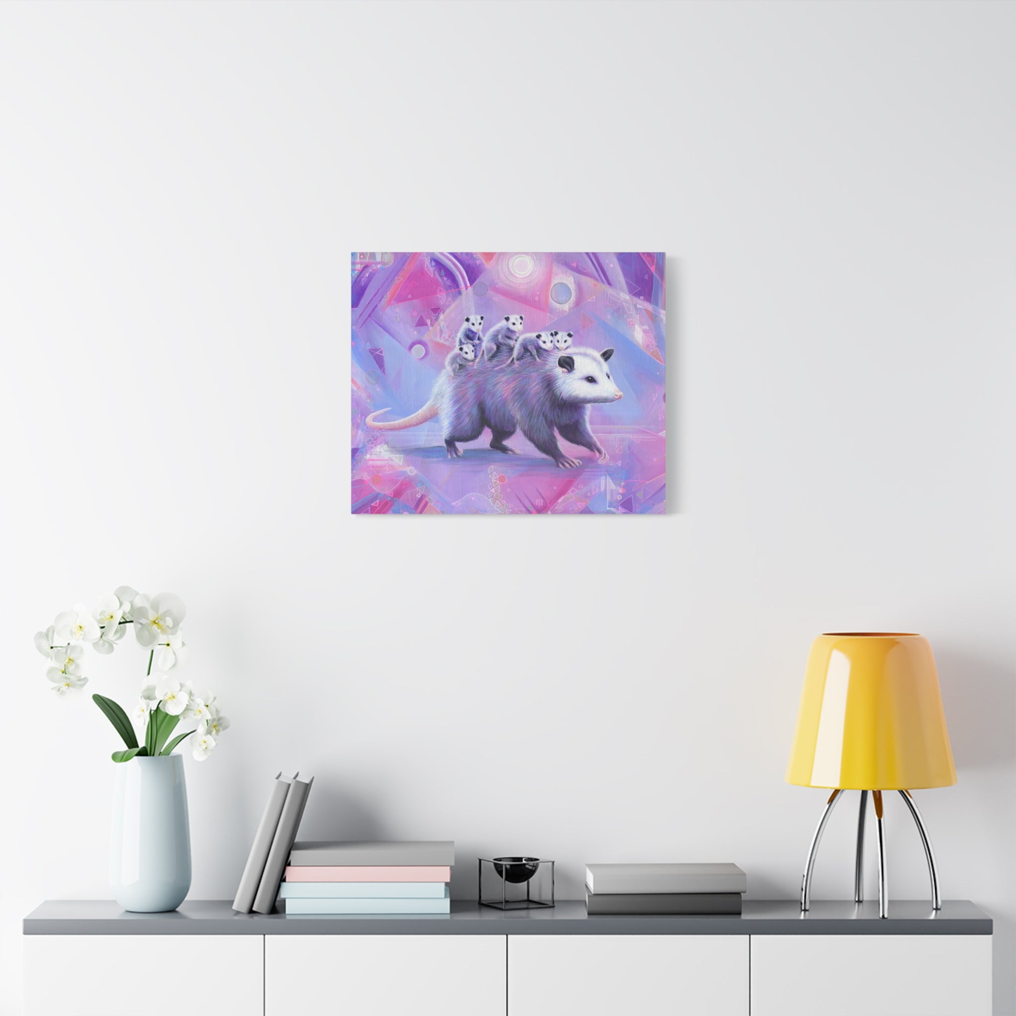Mama Opossum Canvas Print