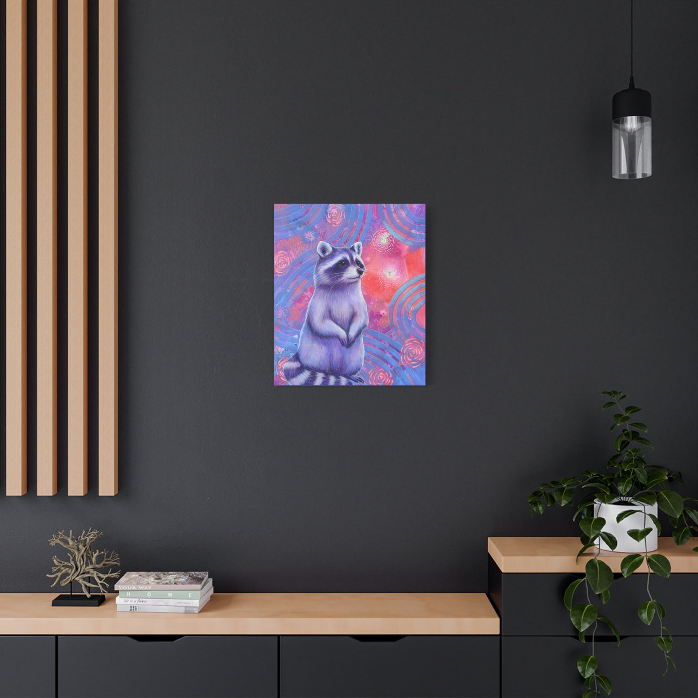 Curious Raccoon Canvas Print