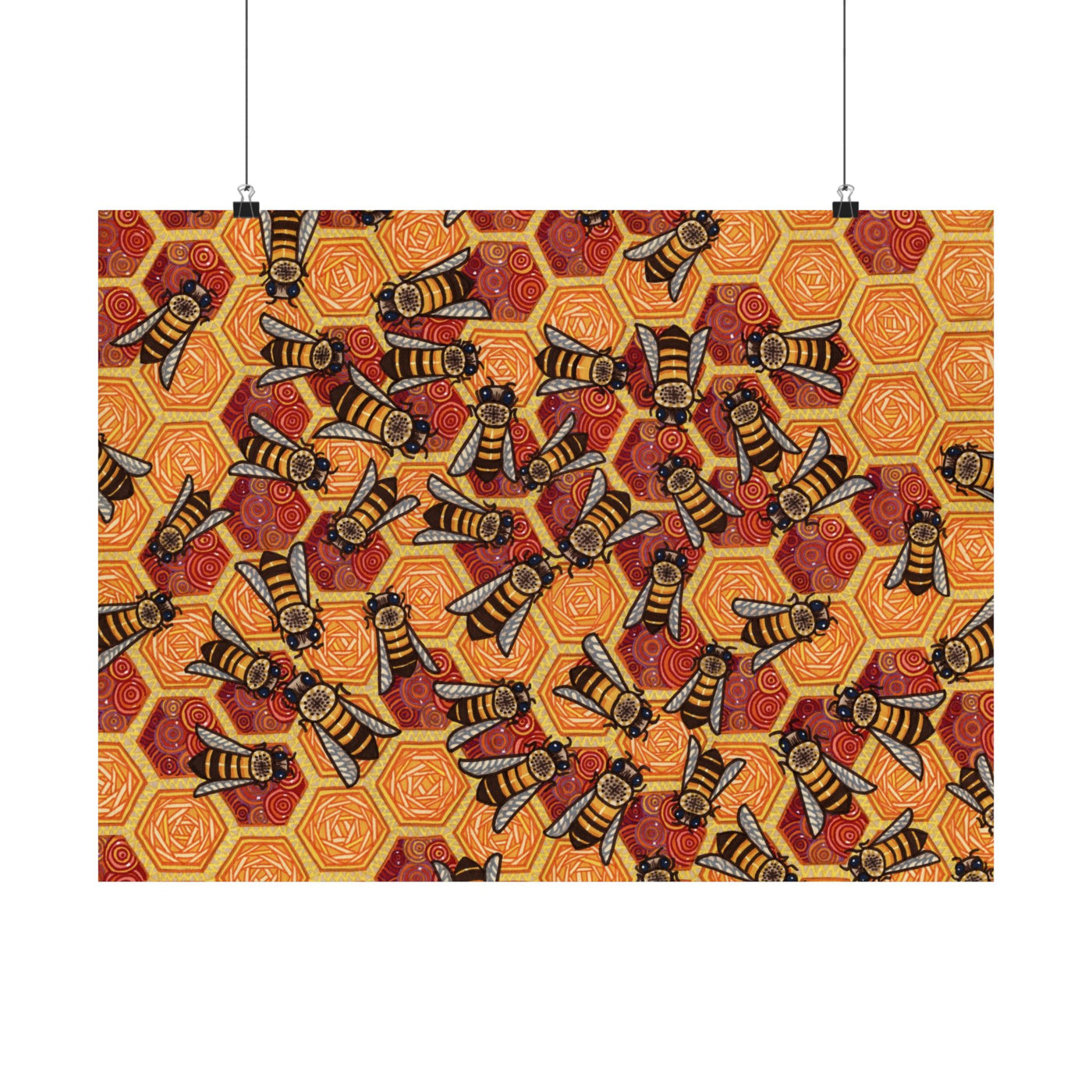 Honeycomb Harmony Poster Print