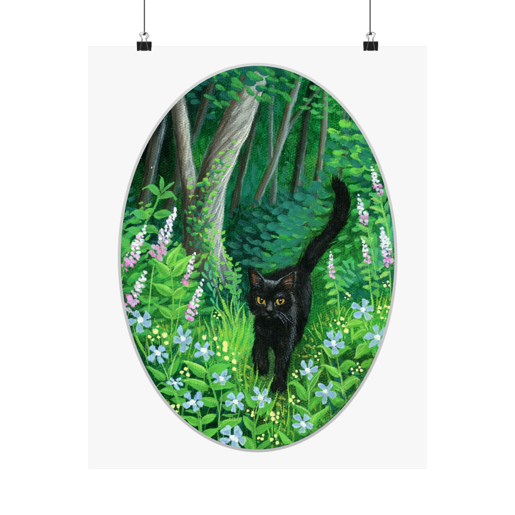 Whiskered Welcome Poster Print