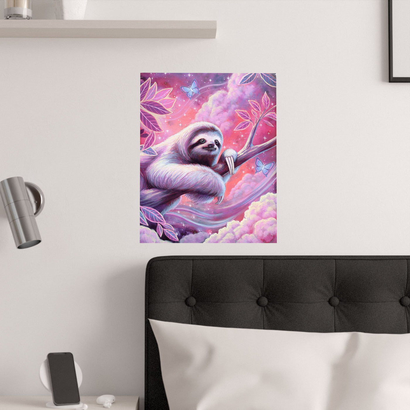Stargazer Sloth Poster Print