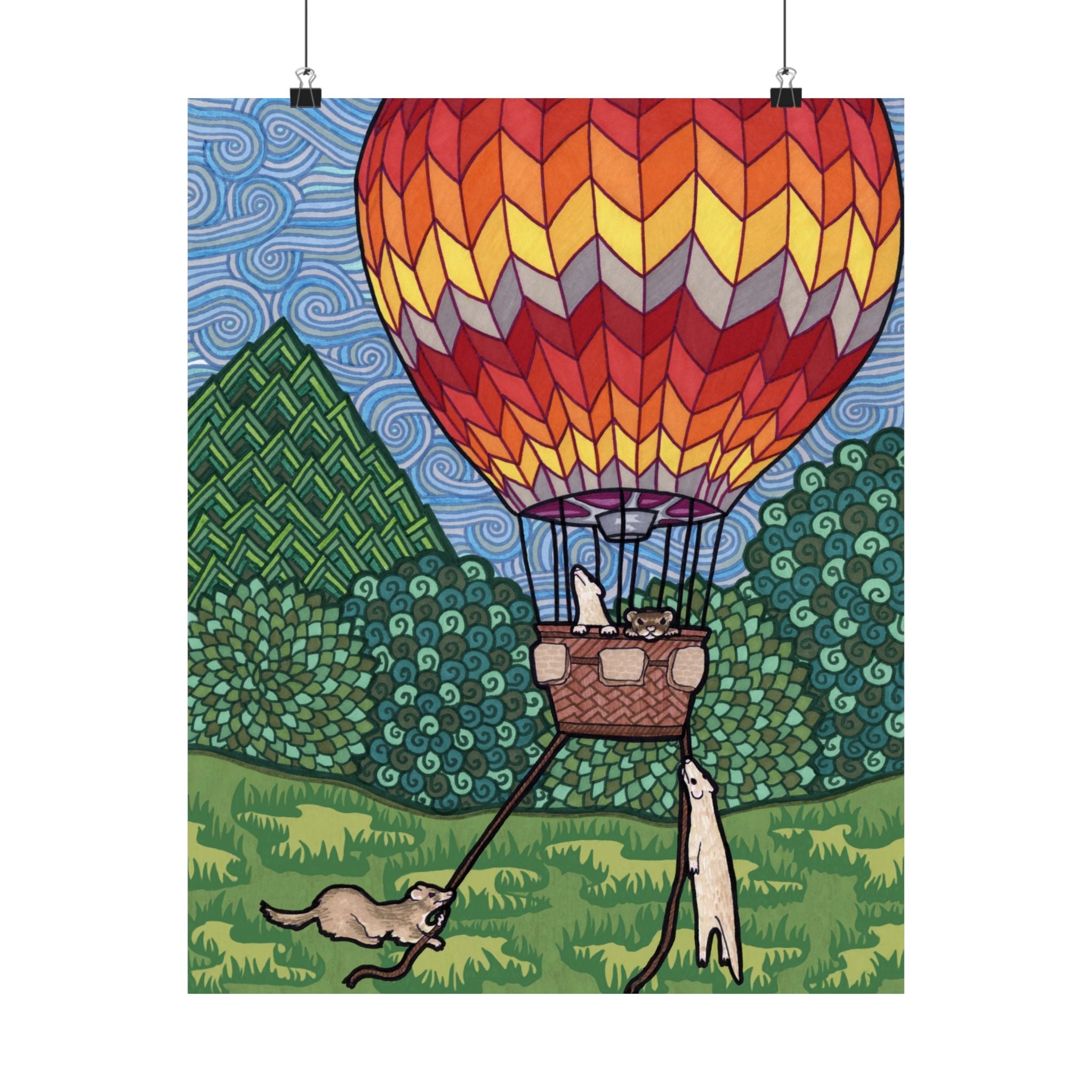 Ferret Flight Poster Print