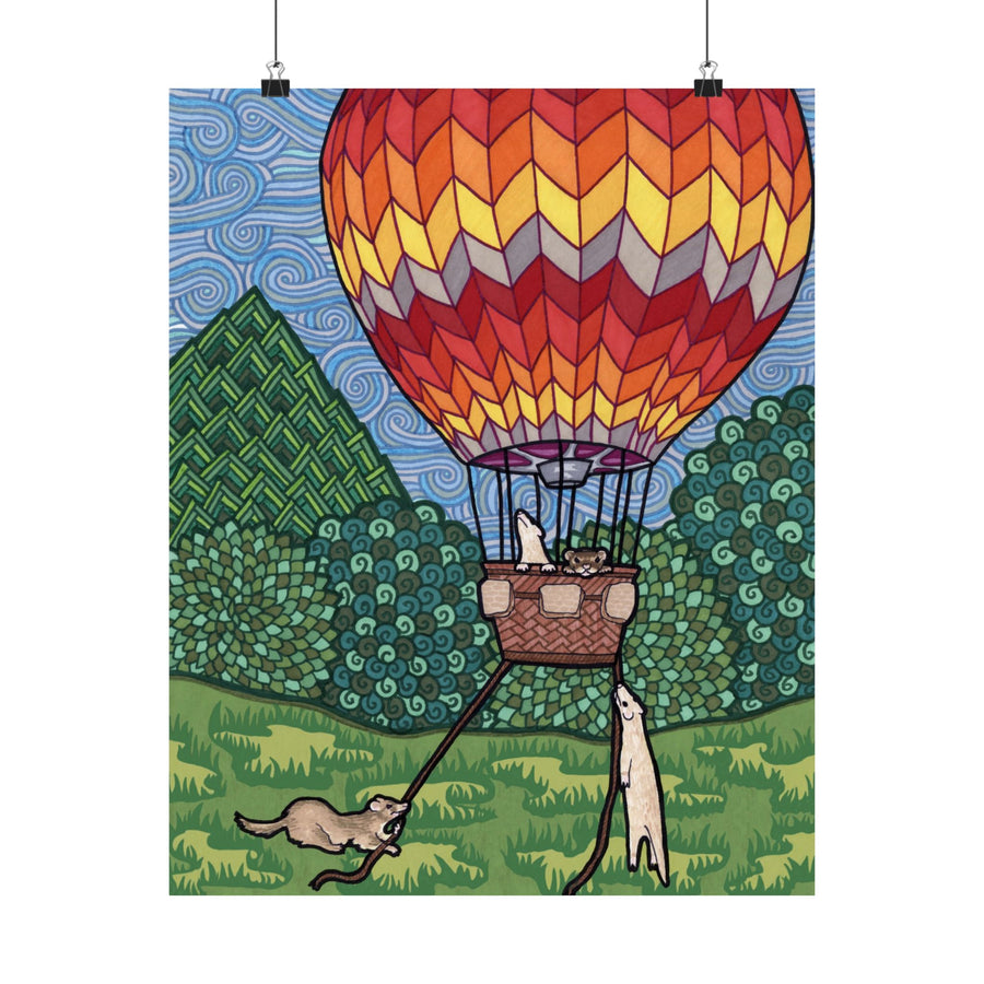 Ferret Flight Poster Print