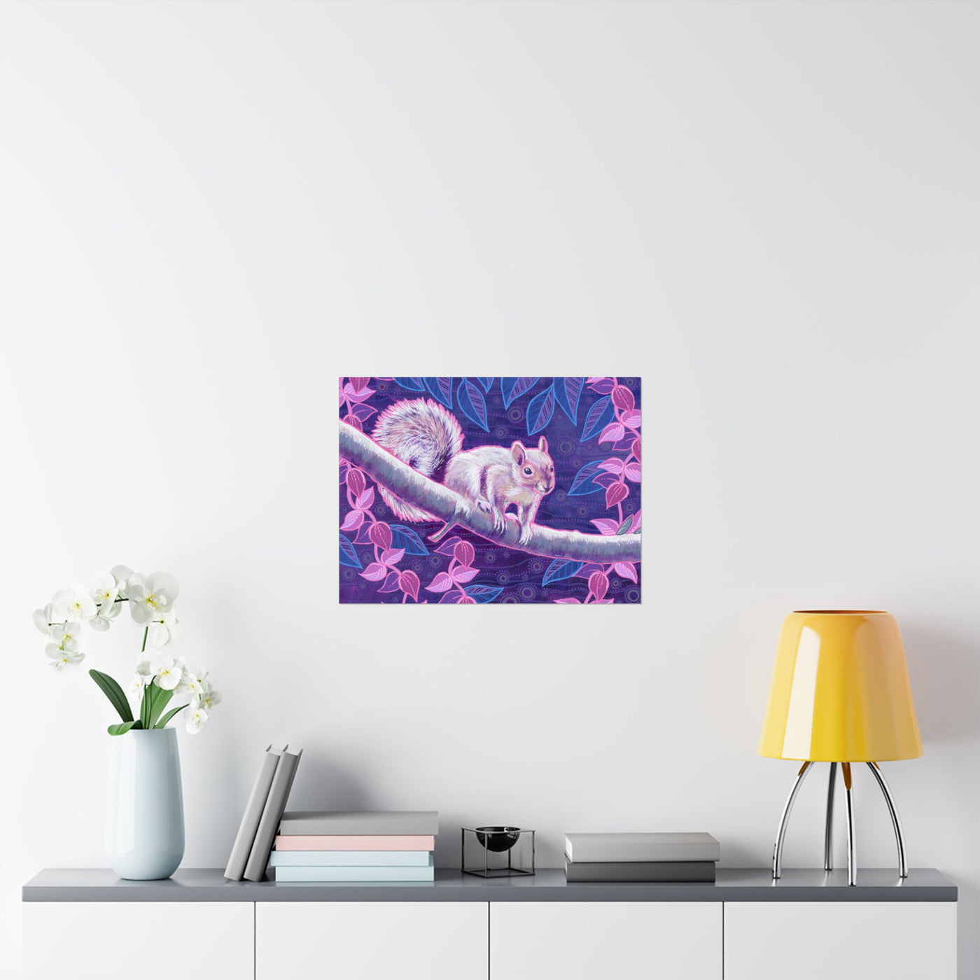 Shy Squirrel Poster Print