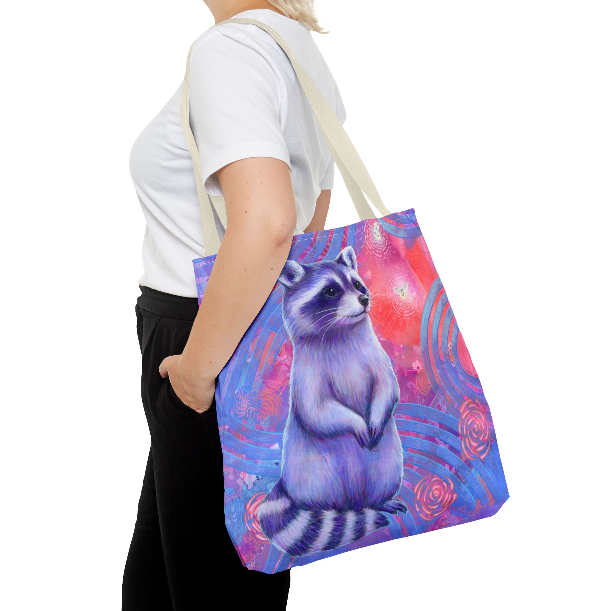 Curious Raccoon Tote Bag