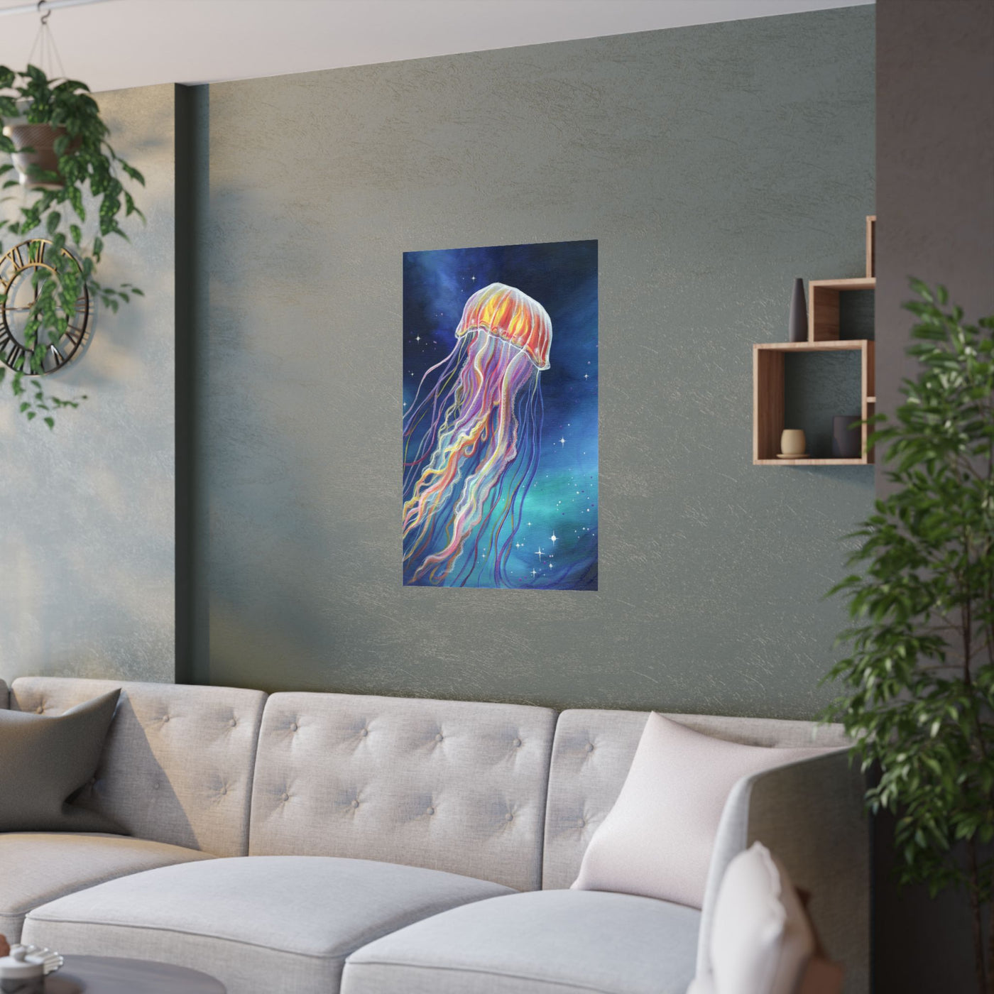 Ethereal Jellyfish Poster Print