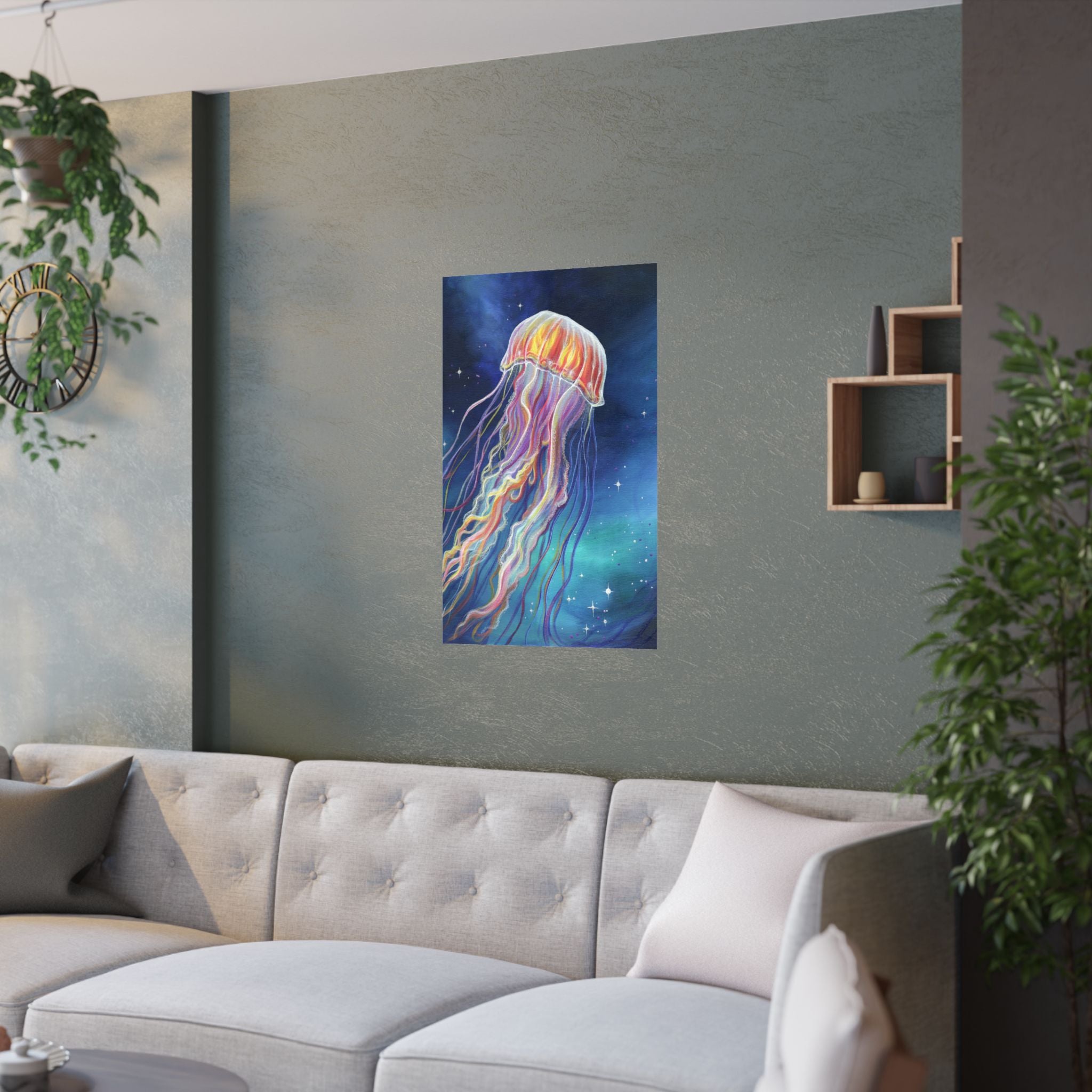 Ethereal Jellyfish Poster Print
