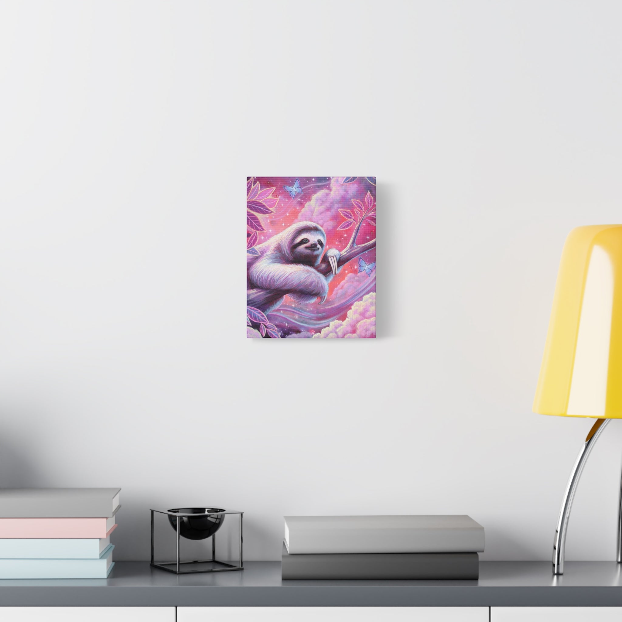 Stargazer Sloth Canvas Print