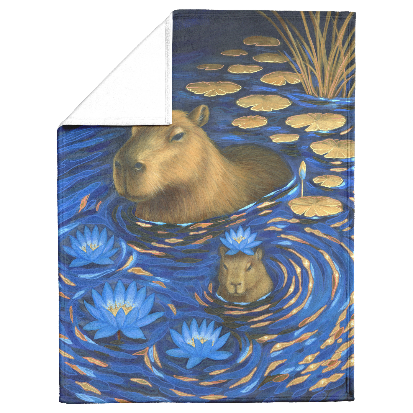 Capybara_Dreams_Blanket_V_Blanket_Fold_Mockup.png
