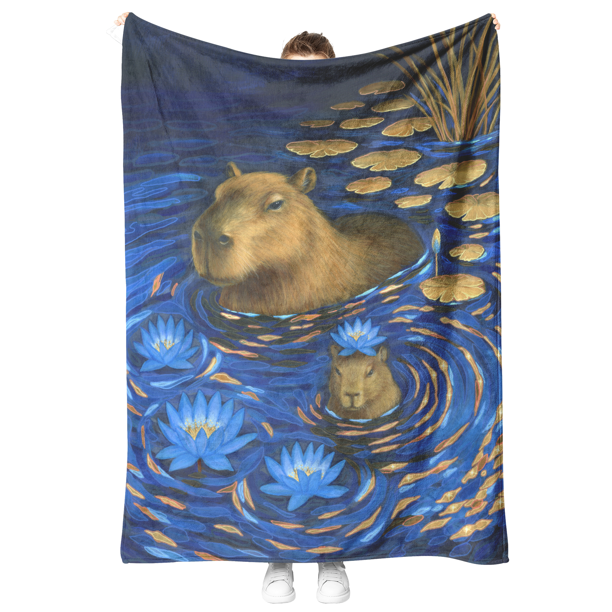 Capybara_Dreams_Blanket_V_Blanket_Model_Mockup.png