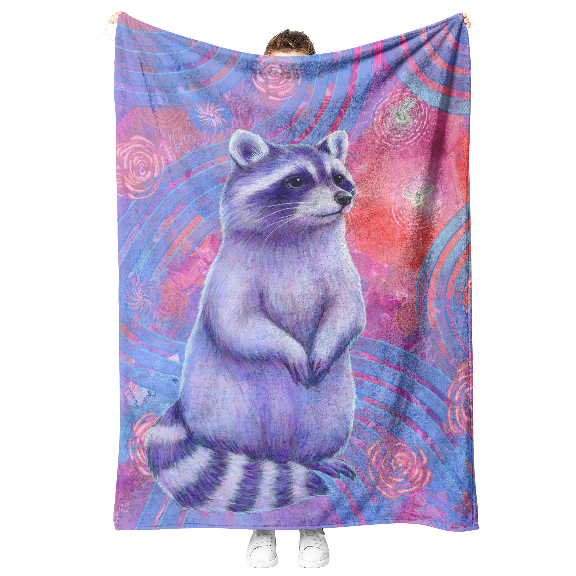 Curious_Raccoon_Blanket_V_Blanket_Model_Mockup.png
