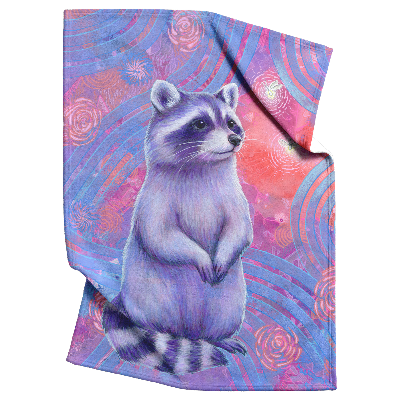 Curious_Raccoon_Blanket_V_Blanket_Top_Bottom_Folds_Mockup.png