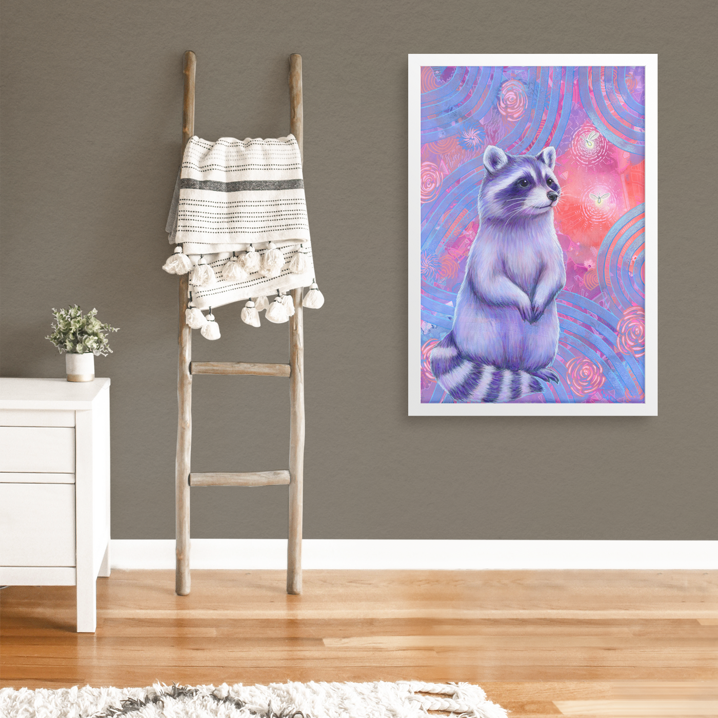 Curious_Raccoon_Framed_Print_FAP_V_Rectangle_Large_Lifestyle_Mockup.png